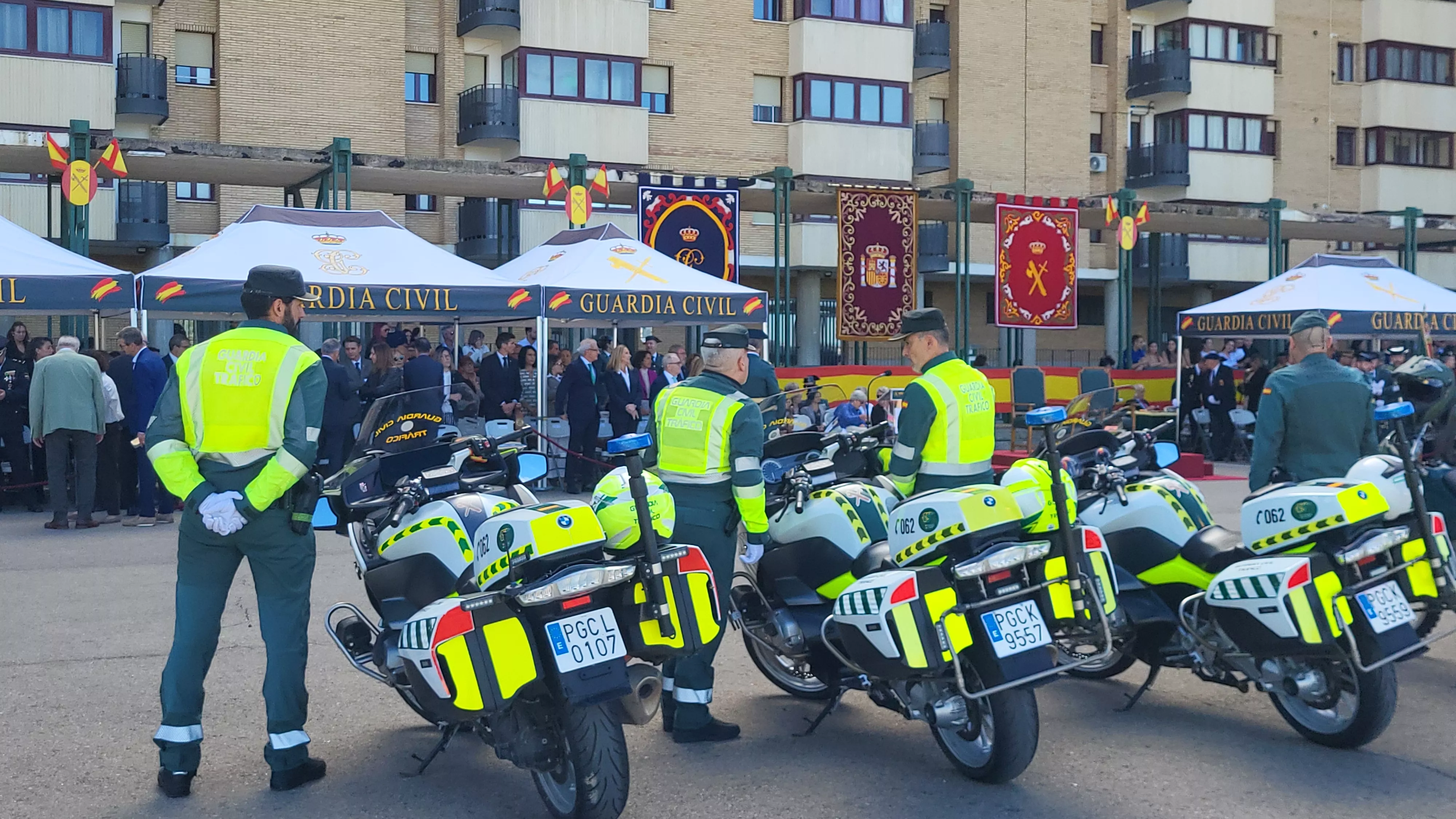 Celebración de la Guardia Civil de su festividad de la Virgen del Pilar en Huesca. Foto Mercedes Manterola