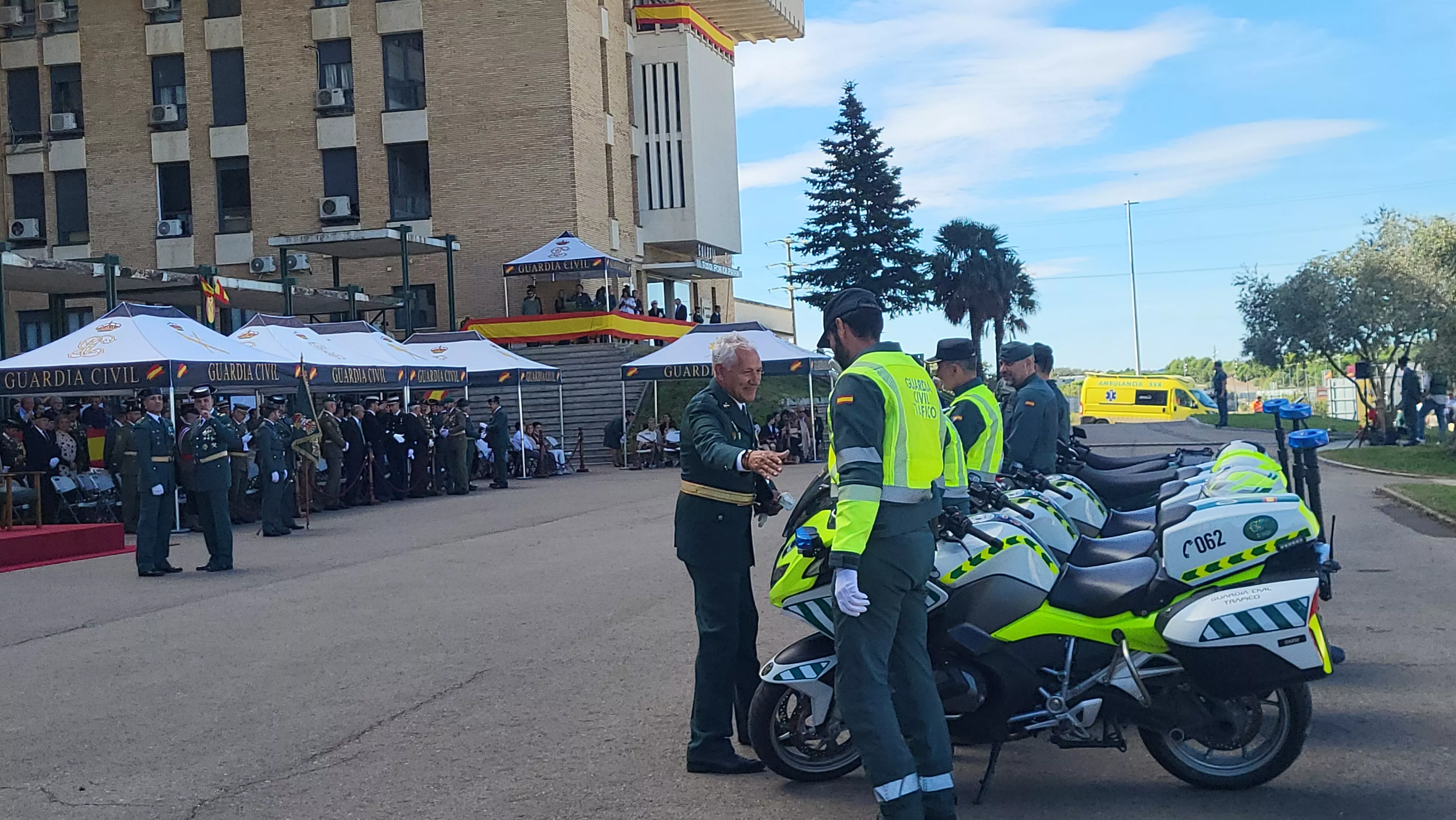 Celebración de la Guardia Civil de su festividad de la Virgen del Pilar en Huesca. Foto Mercedes Manterola