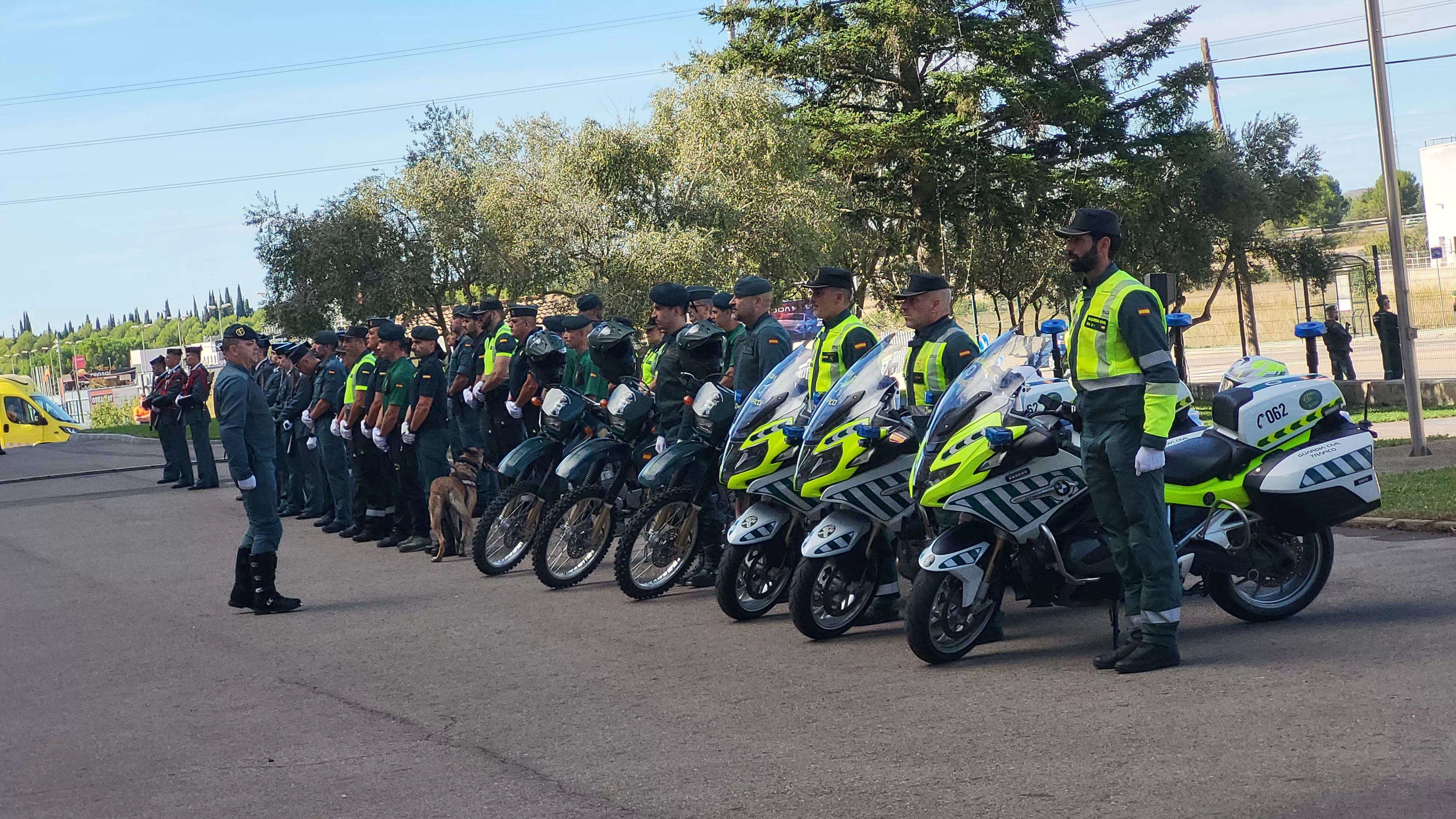 Celebración de la Guardia Civil de su festividad de la Virgen del Pilar en Huesca. Foto Mercedes Manterola
