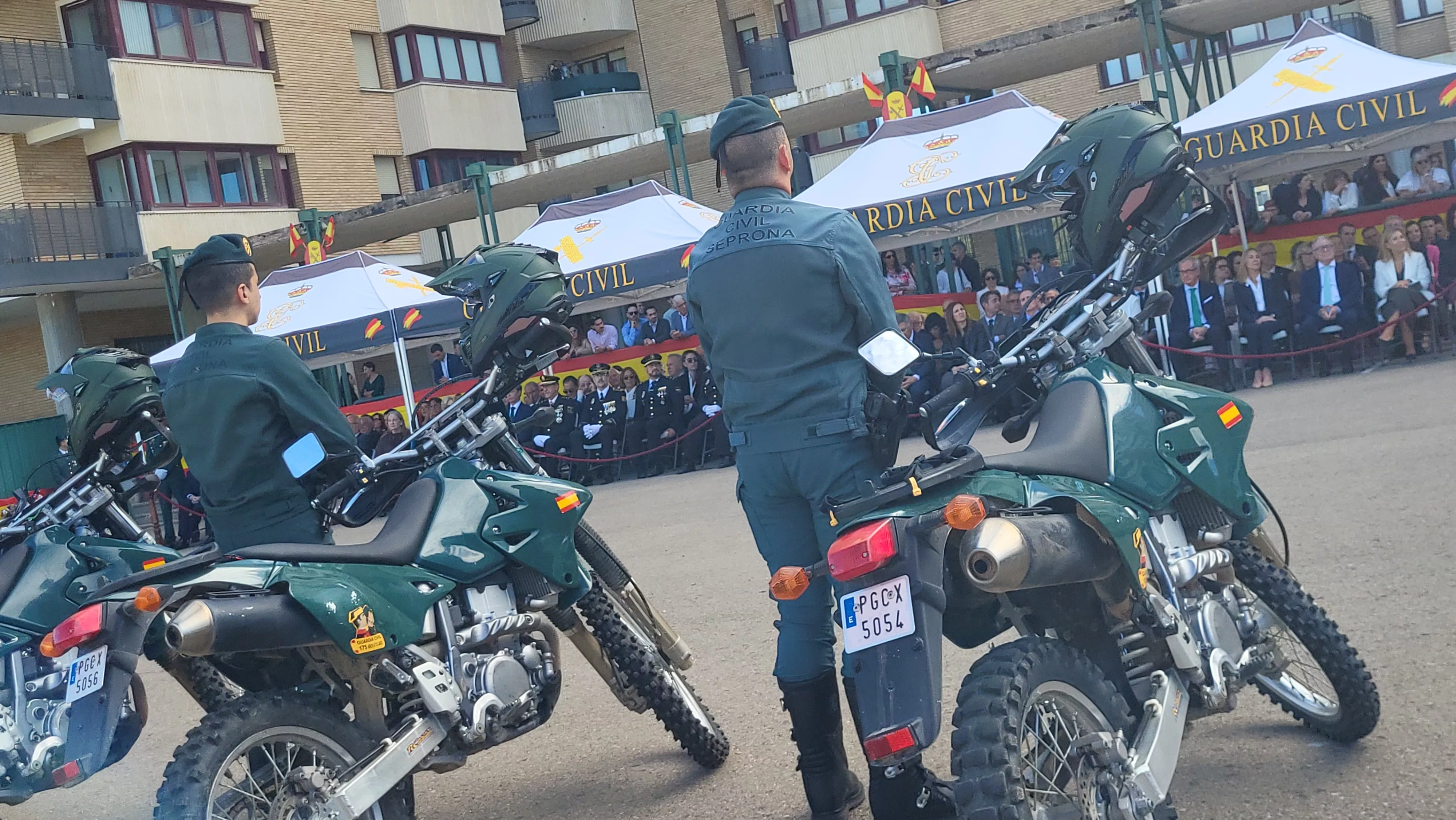 Celebración de la Guardia Civil de su festividad de la Virgen del Pilar en Huesca. Foto Mercedes Manterola