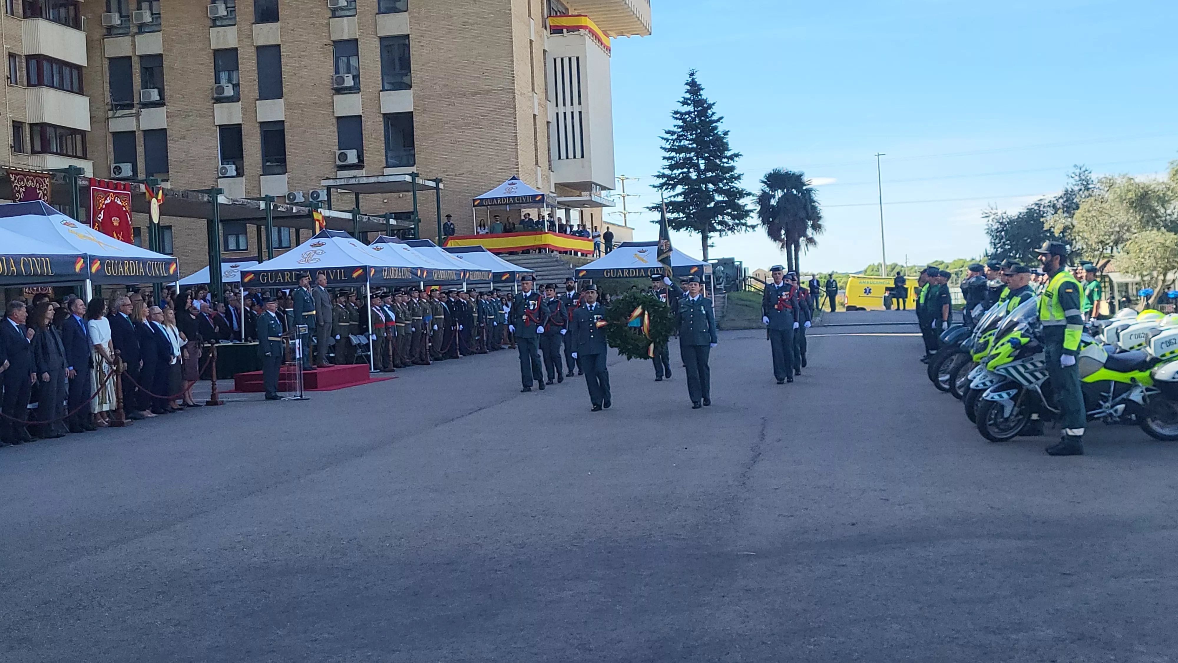 Celebración de la Guardia Civil de su festividad de la Virgen del Pilar en Huesca. Foto Mercedes Manterola