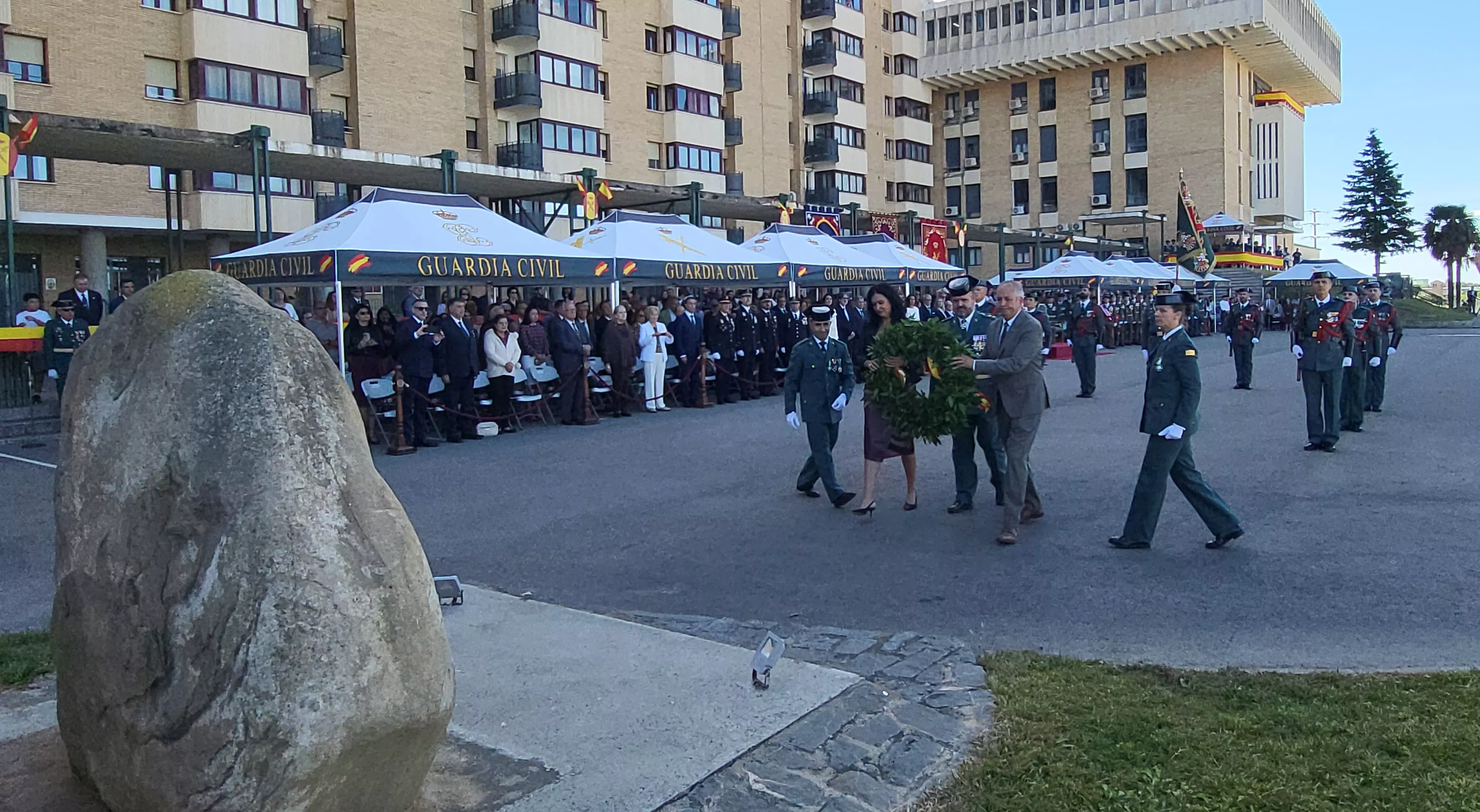 Celebración de la Guardia Civil de su festividad de la Virgen del Pilar en Huesca. Foto Mercedes Manterola