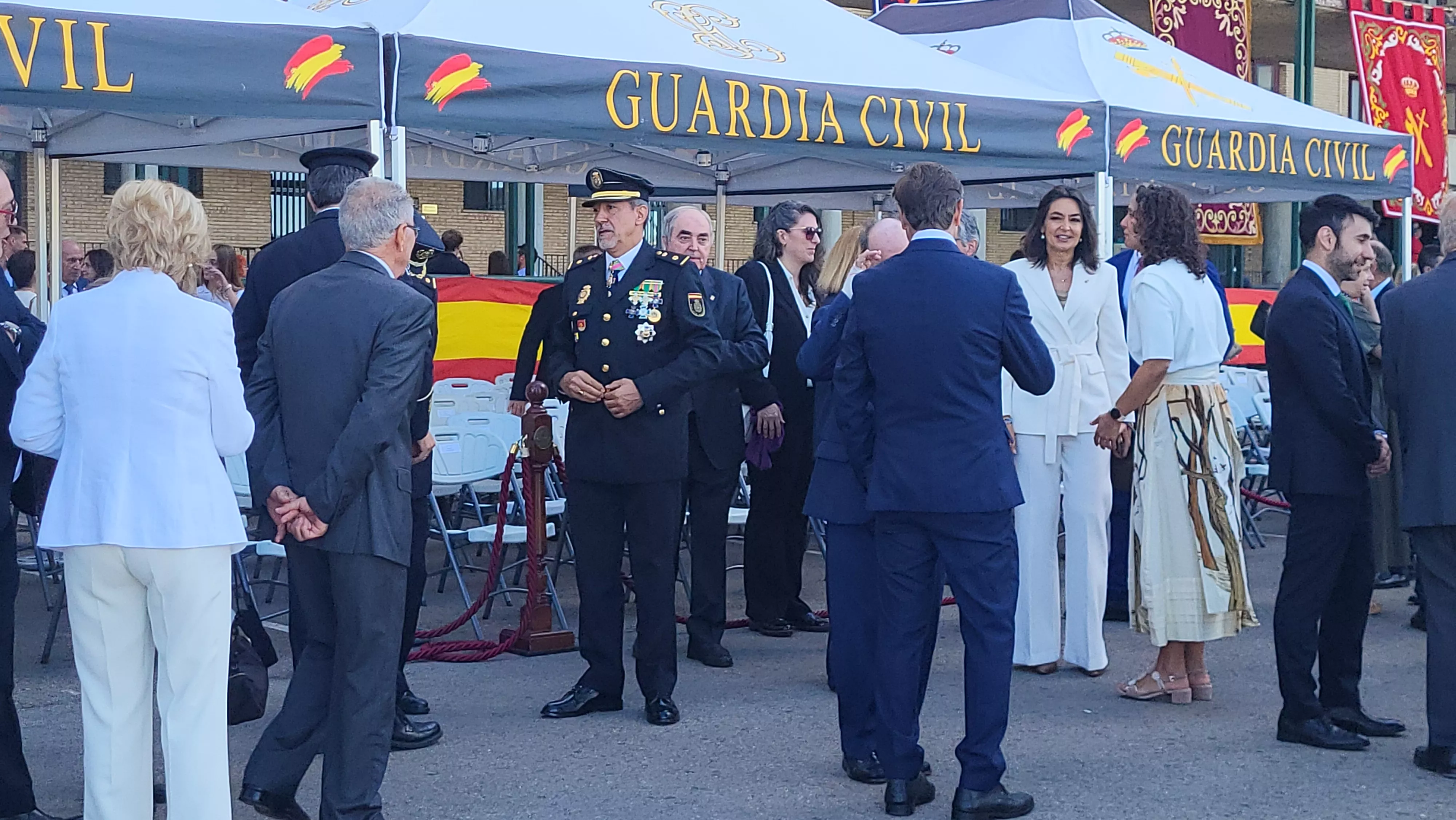 Celebración de la Guardia Civil de su festividad de la Virgen del Pilar en Huesca. Foto Mercedes Manterola