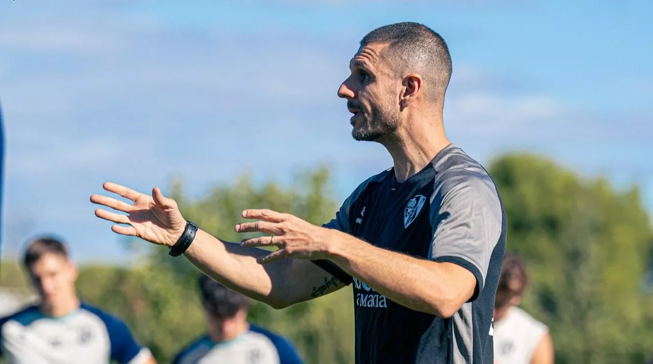 Albert Rudé en el primer entrenamiento