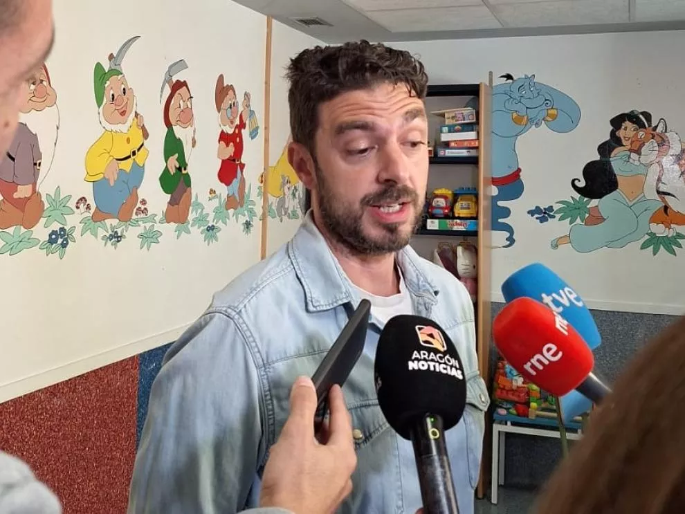 Lorenzo Bergua, en el Hospital San Jorge.