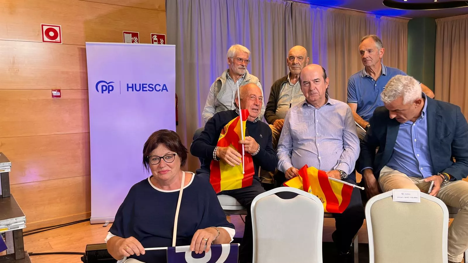 Acto público de Alberto Núñez Feijóo en Huesca. Foto Mercedes Manterola