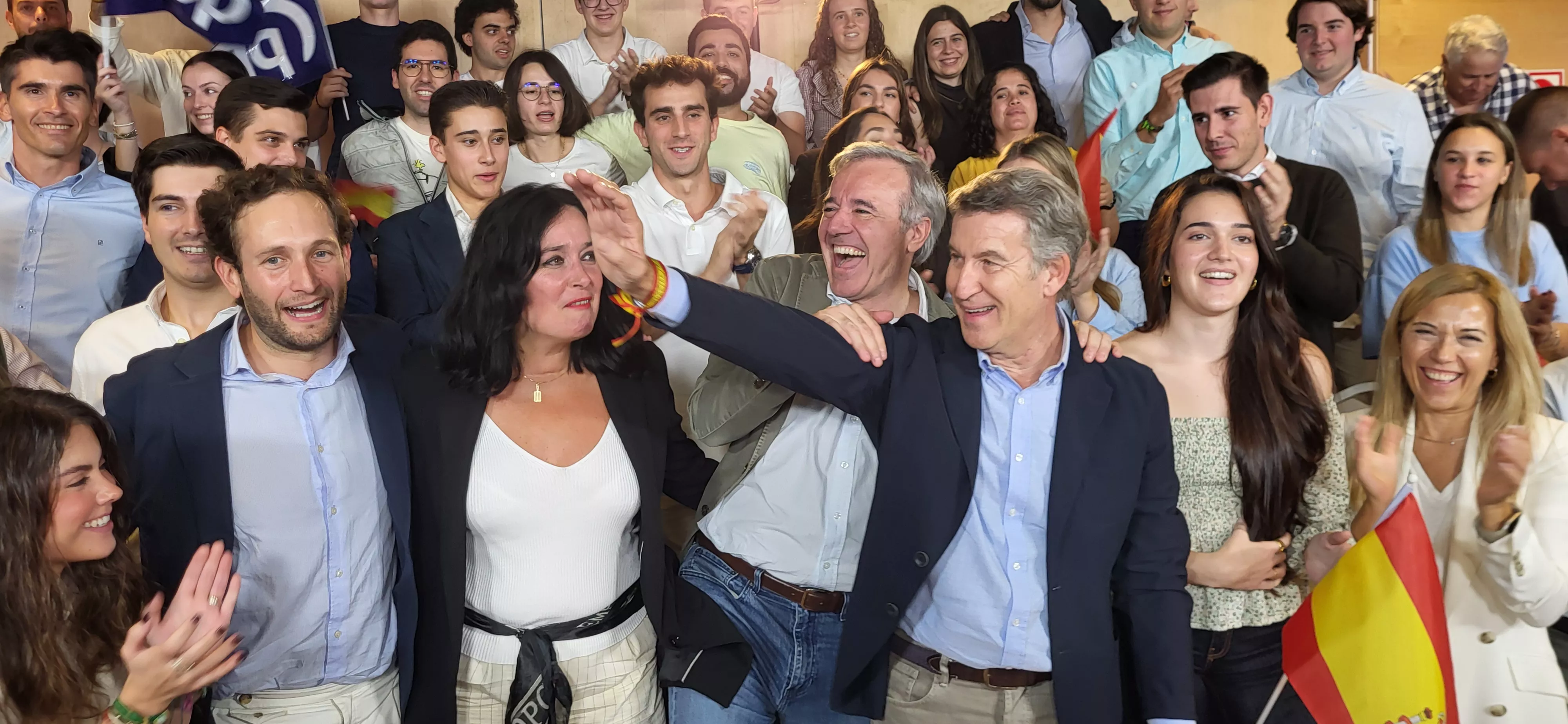 Acto público de Alberto Núñez Feijóo en Huesca. Foto Mercedes Manterola