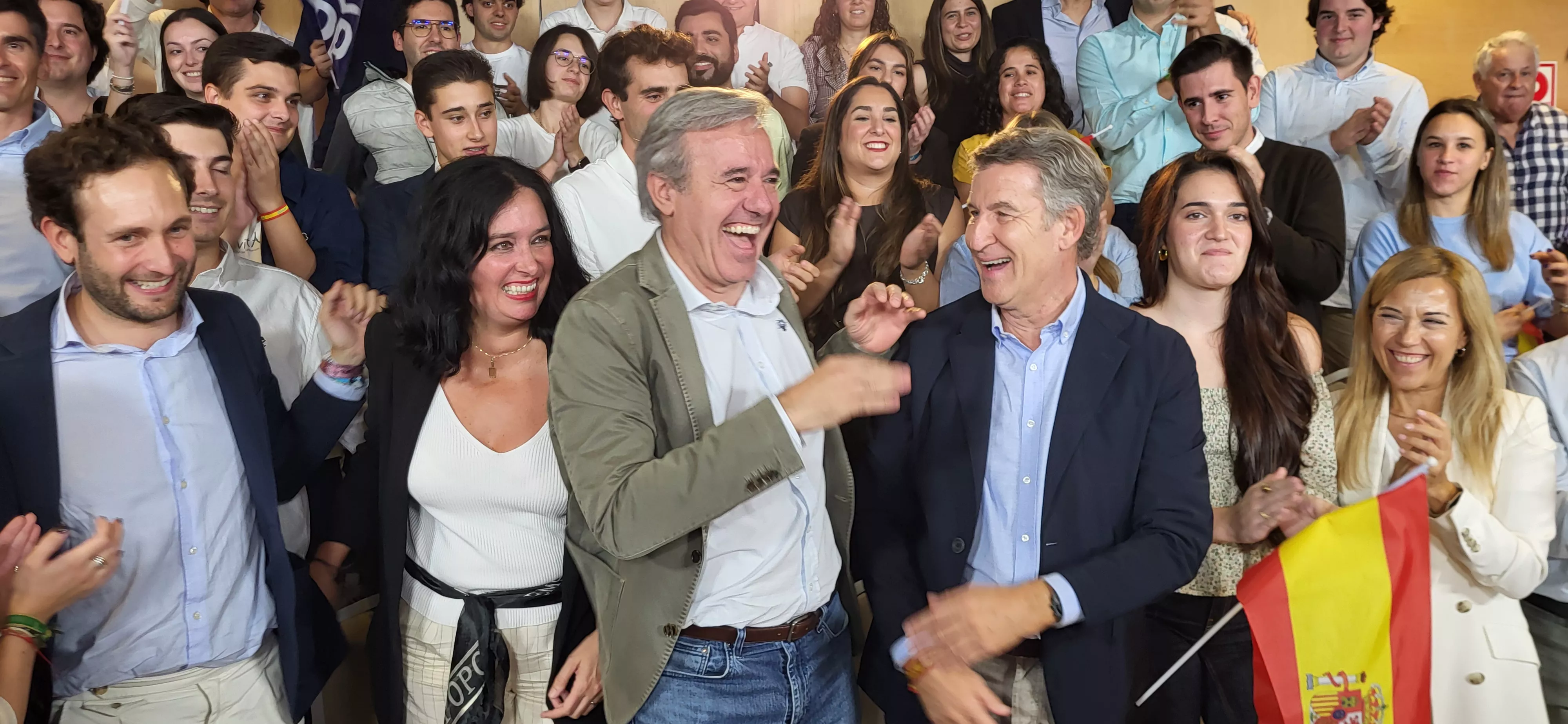 Acto público de Alberto Núñez Feijóo en Huesca. Foto Mercedes Manterola
