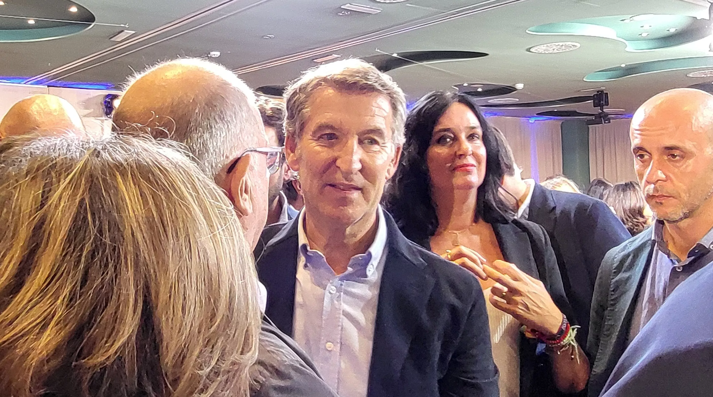 Acto público de Alberto Núñez Feijóo en Huesca. Foto Mercedes Manterola
