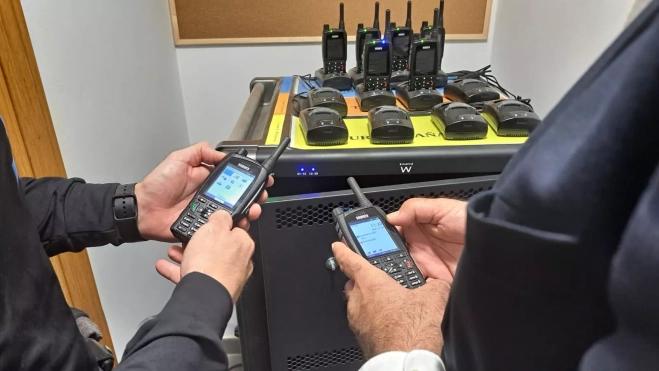 Nuevas emisoras de la Policía Local de Barbastro.