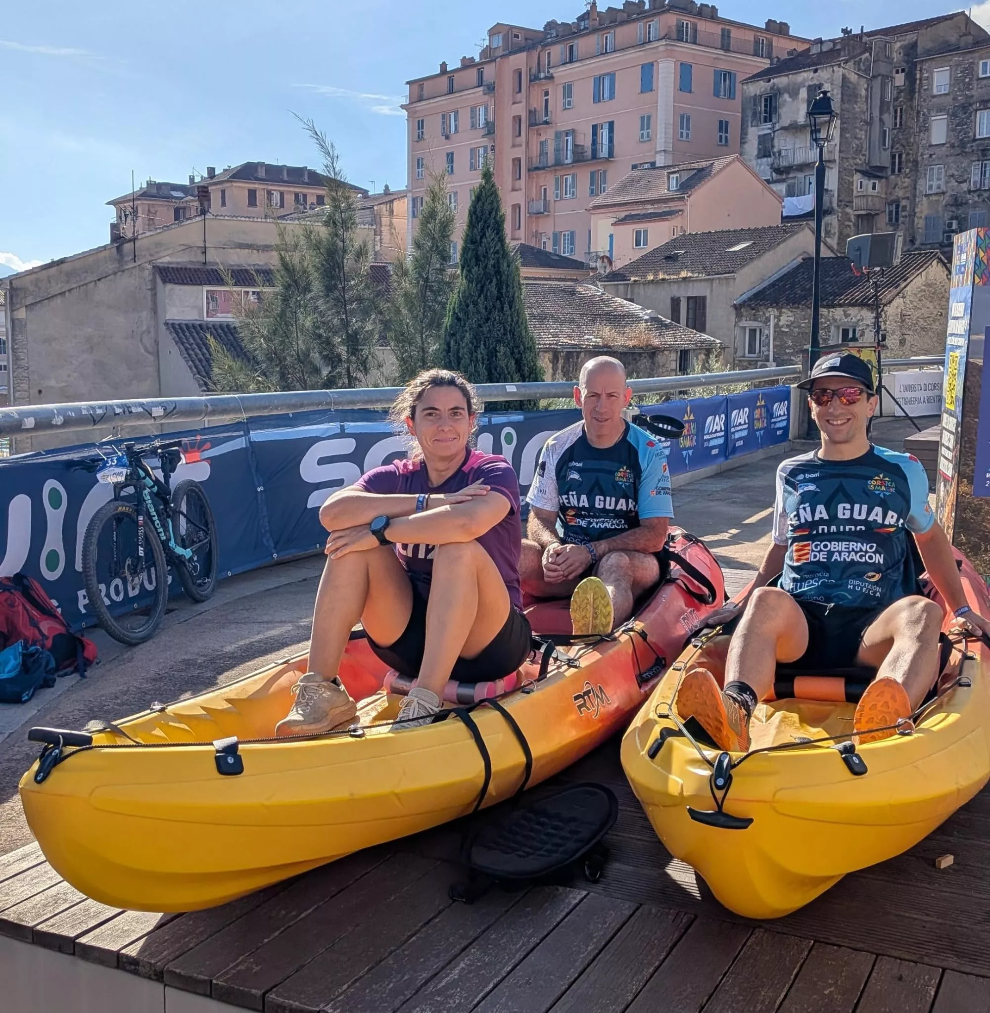 Preparaciones previas con el kayak