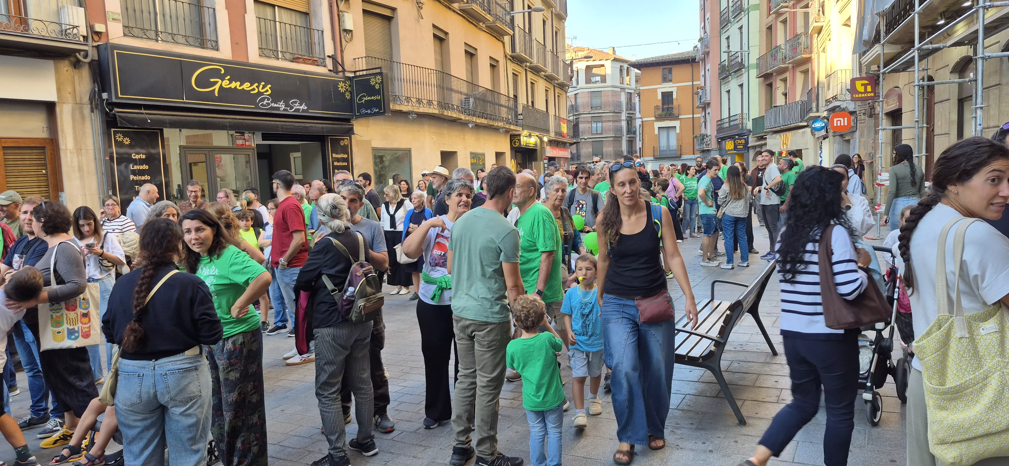 Manifestación de educación en Huesca. Foto Myriam Martínez