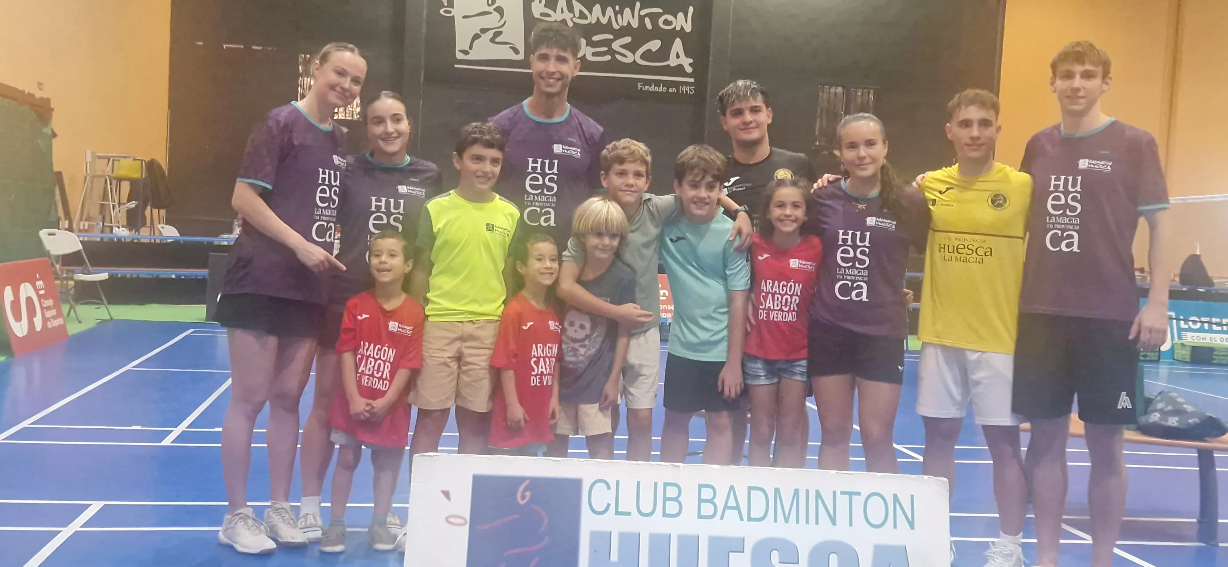 Equipo del Huesca La Magia que ganó a Huelva en la primera jornada de Liga.