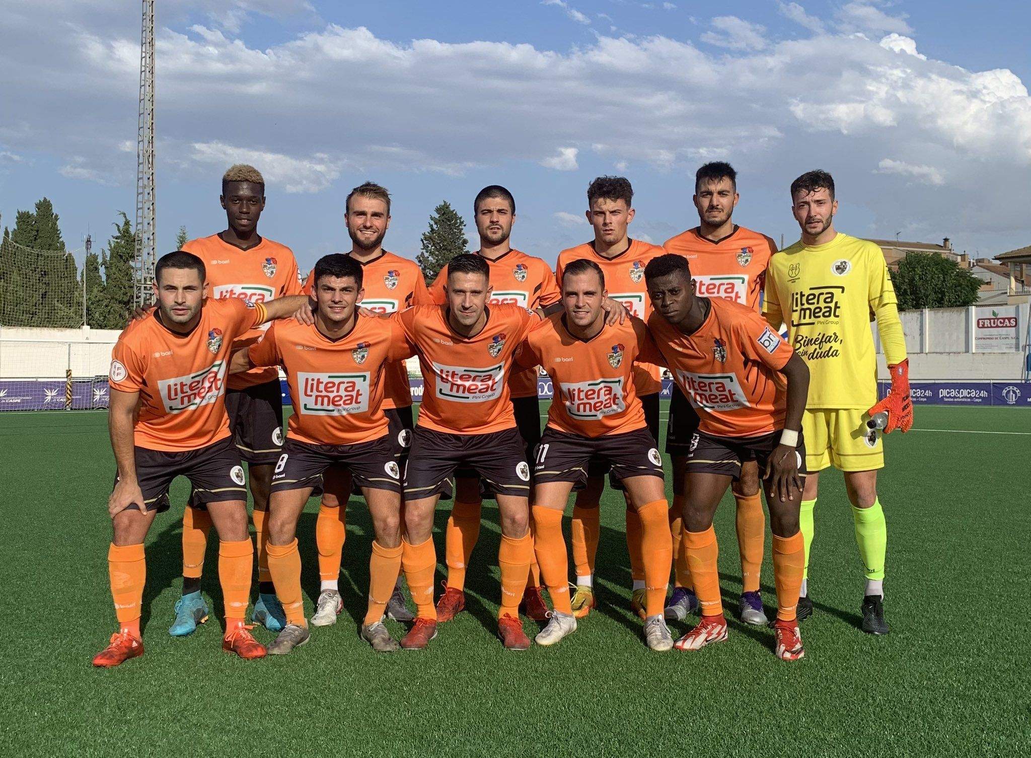Once del Binéfar en Caspe. Foto: CD Binéfar