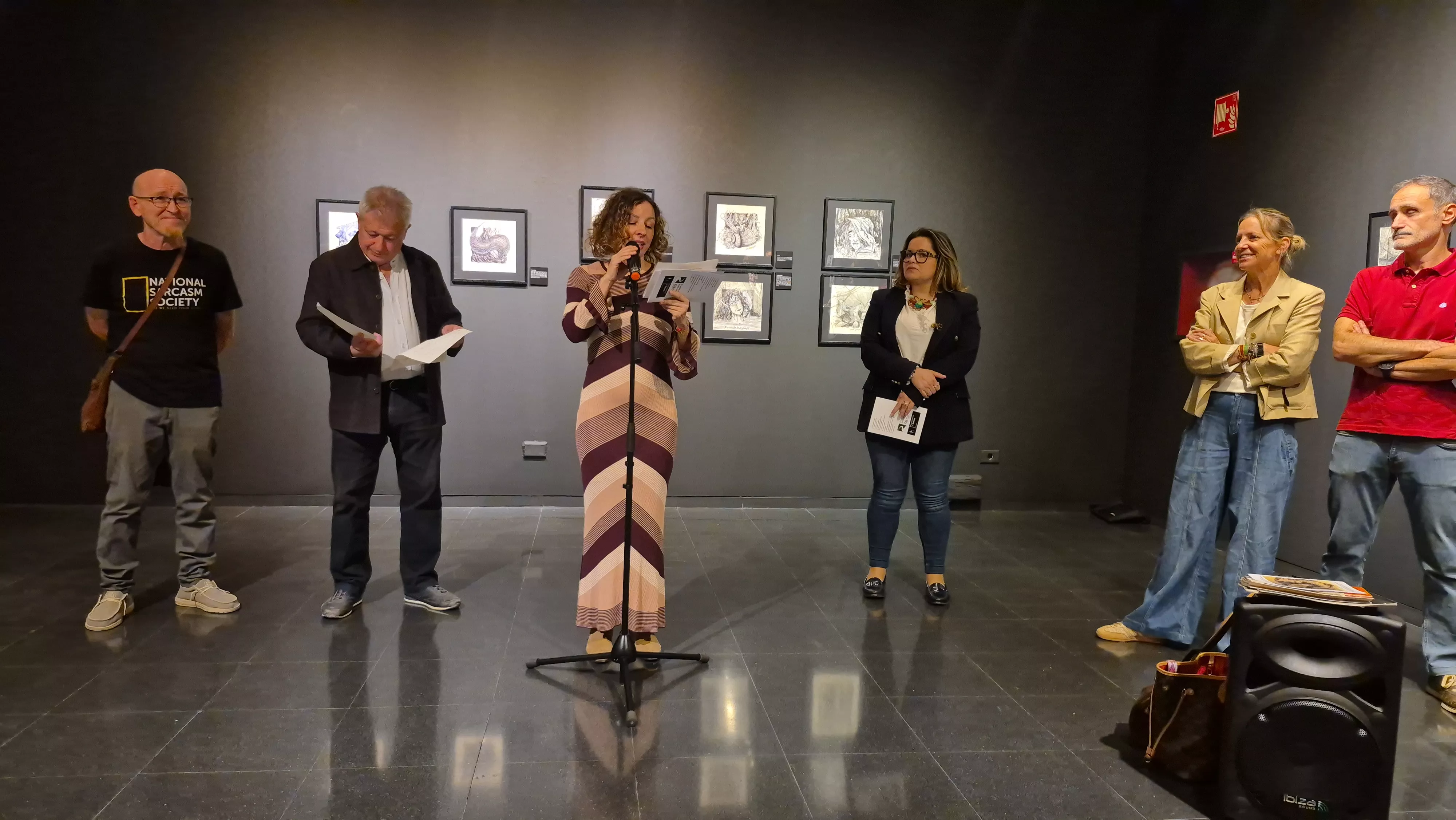Exposición de Chesús Salcedo en el Centro Cultural Manuel Benito Moliner. Foto Myriam Martínez