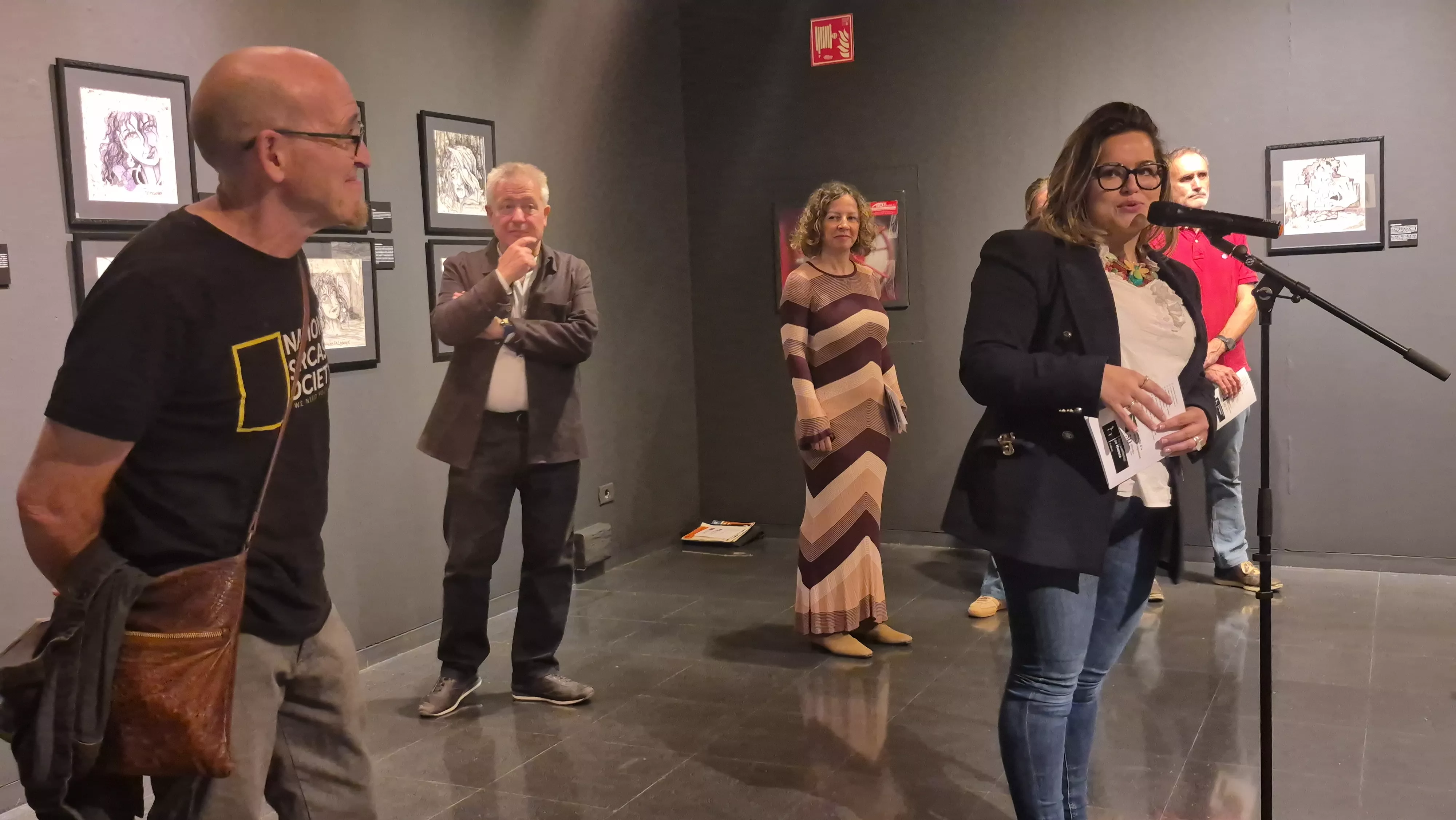 Exposición de Chesús Salcedo en el Centro Cultural Manuel Benito Moliner. Foto Myriam Martínez