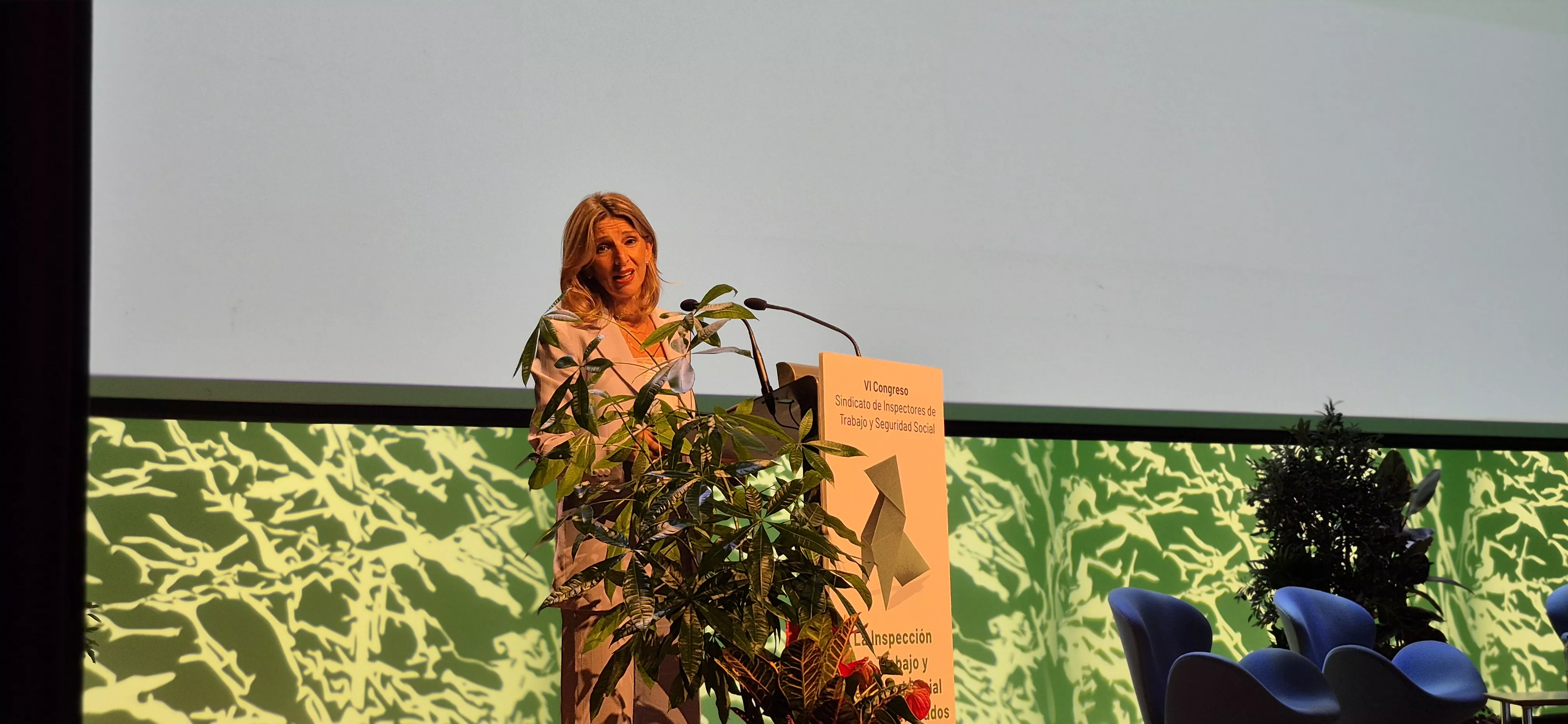 Congreso del Sindicato de Inspectores de Trabajo con la presencia de Yolanda Díaz. Foto Myriam Martínez