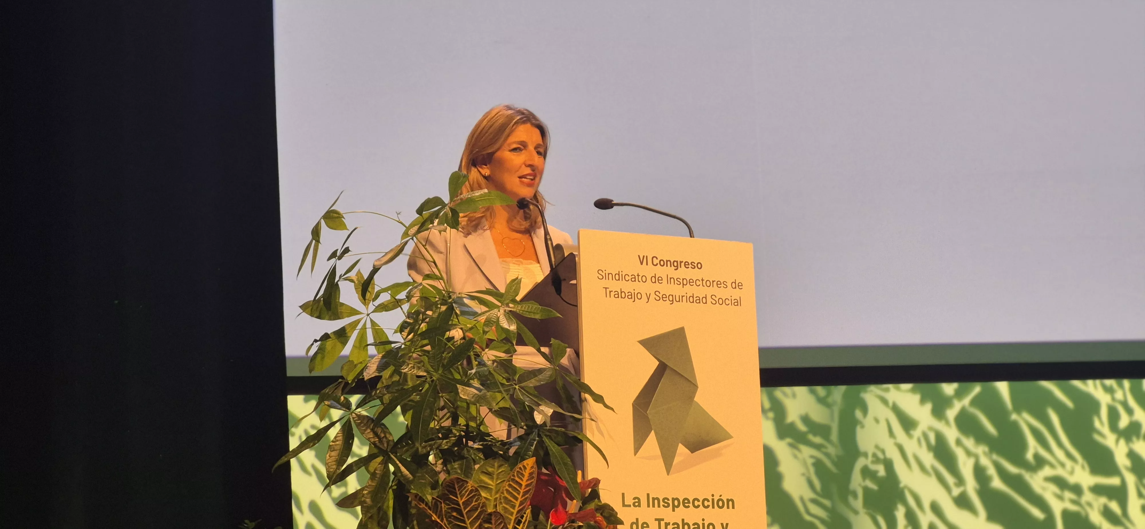 Congreso del Sindicato de Inspectores de Trabajo con la presencia de Yolanda Díaz. Foto Myriam Martínez