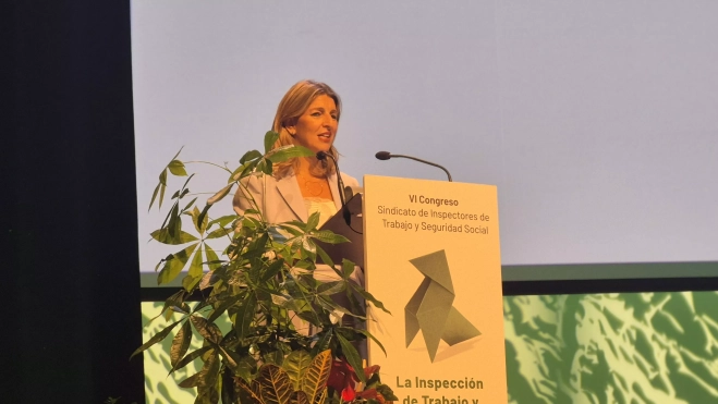 Congreso del Sindicato de Inspectores de Trabajo con la presencia de Yolanda Díaz. Foto Myriam Martínez Congreso del Sindicato de Inspectores de Trabajo con la presencia de Yolanda Díaz. Foto Myriam Martínez