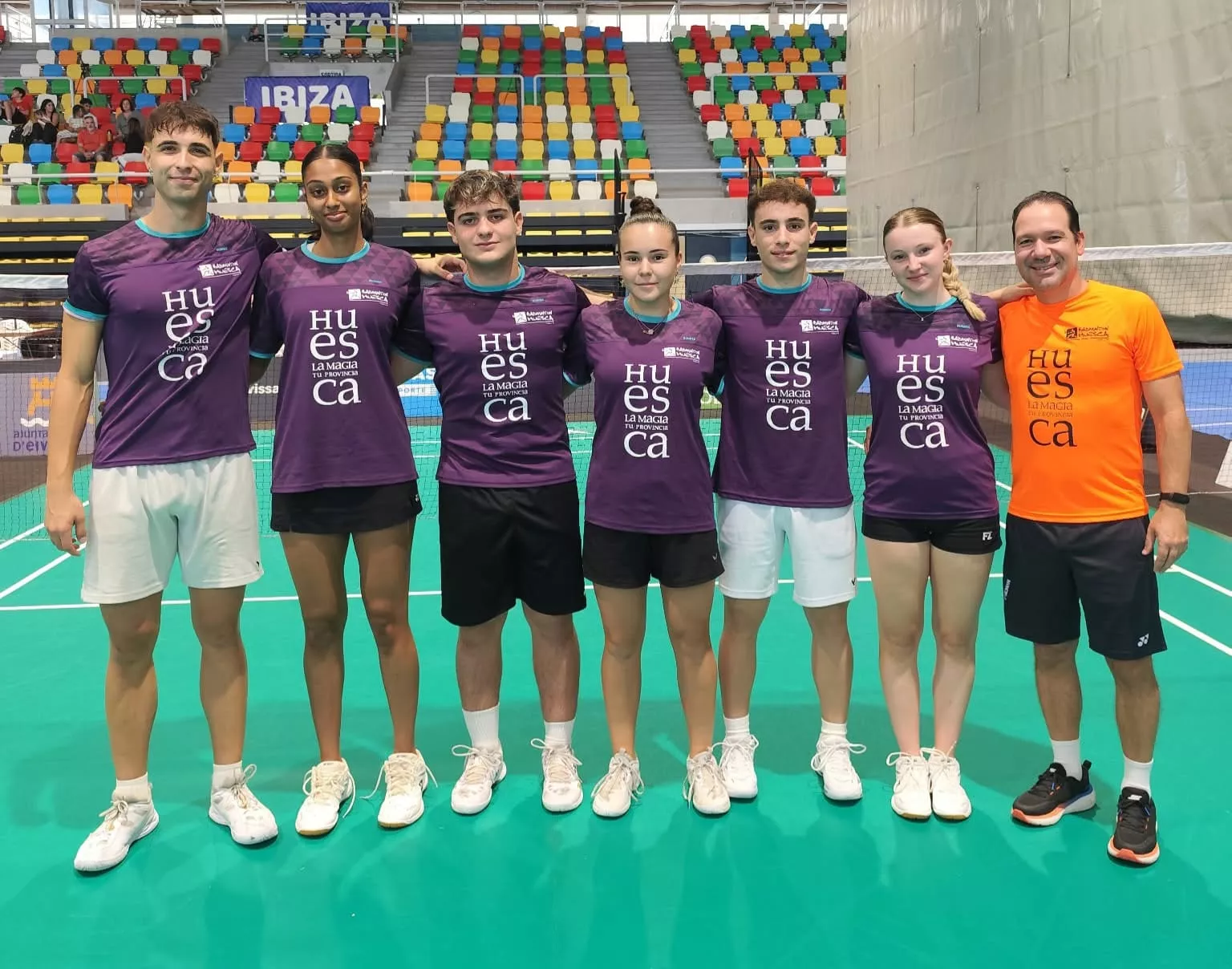 Badminton Huesca La Magia en Ibiza en la segunda jornada.