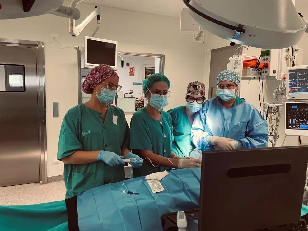Equipo del Hospital de Barbastro implicado en el proyecto