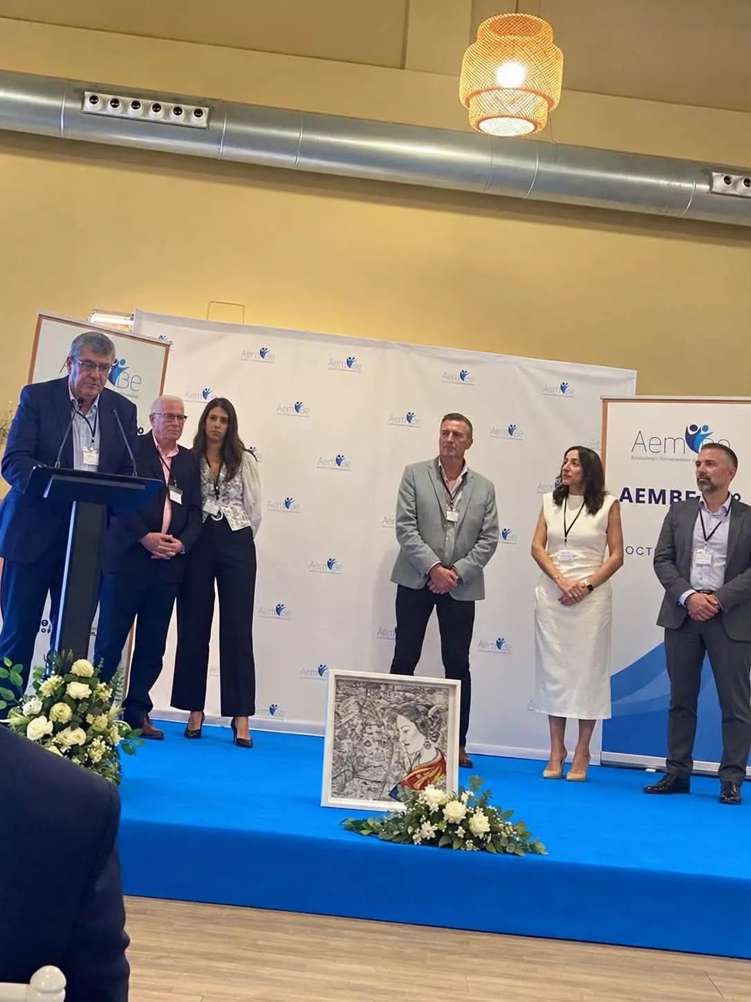 Ignacio y Belén Almudévar, y Miguel Ángel Otín, en Beniparrell