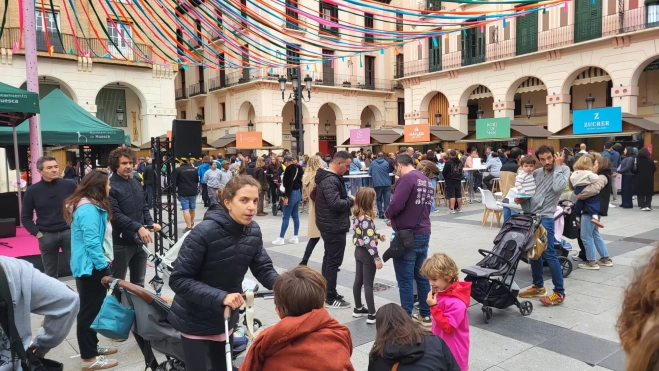 Ambientazo esta mañana en la Plaza López Allué Ambientazo esta mañana en la Plaza López Allué