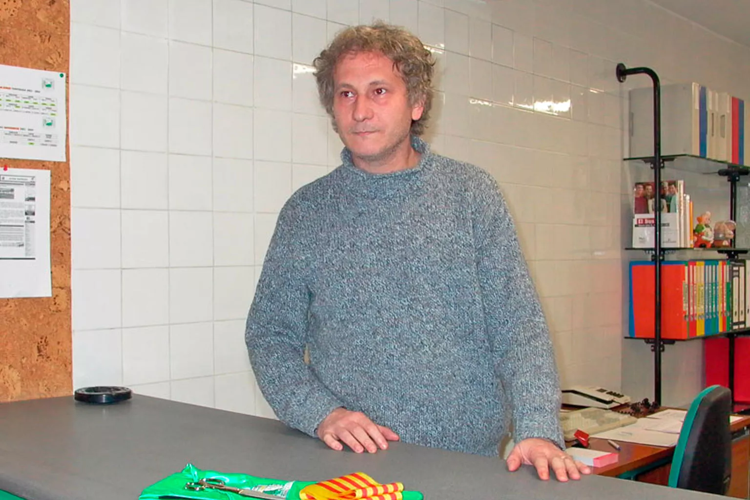 Javier Lorés, en su etapa como directivo del Peñas Oscenses. Foto: Alejandro Sanagustín.