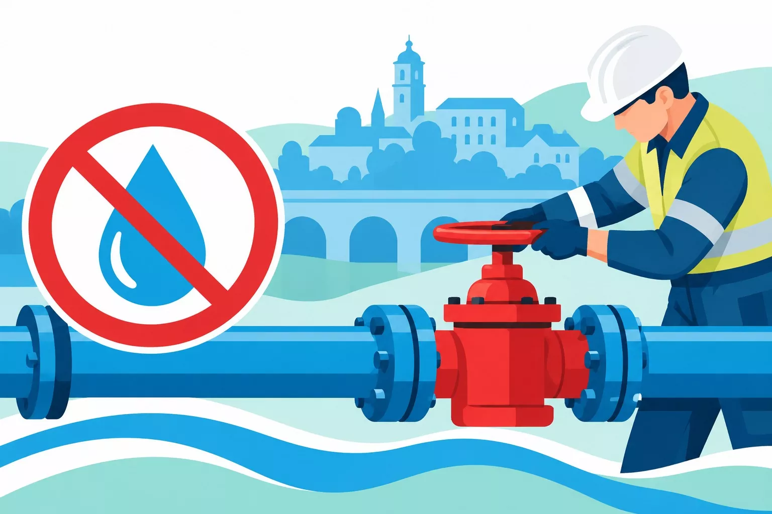 Apiés se quedará sin agua este martes momentáneamente.