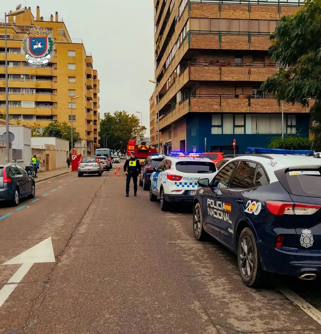 Un fuerte olor similar al gas moviliza a los servicios de emergencia en Huesca.
