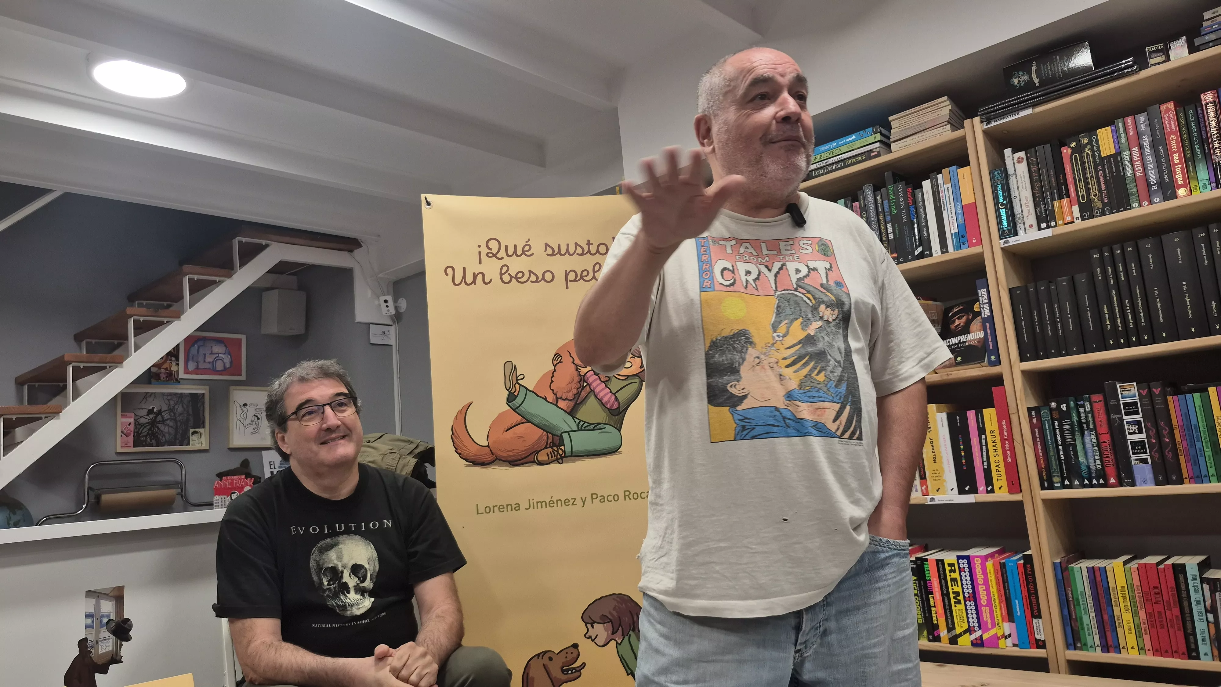 Presentación de "¡Qué susto! Un beso peludo" de Lorena Jiménez y Paco Roca. Foto Myriam Martínez