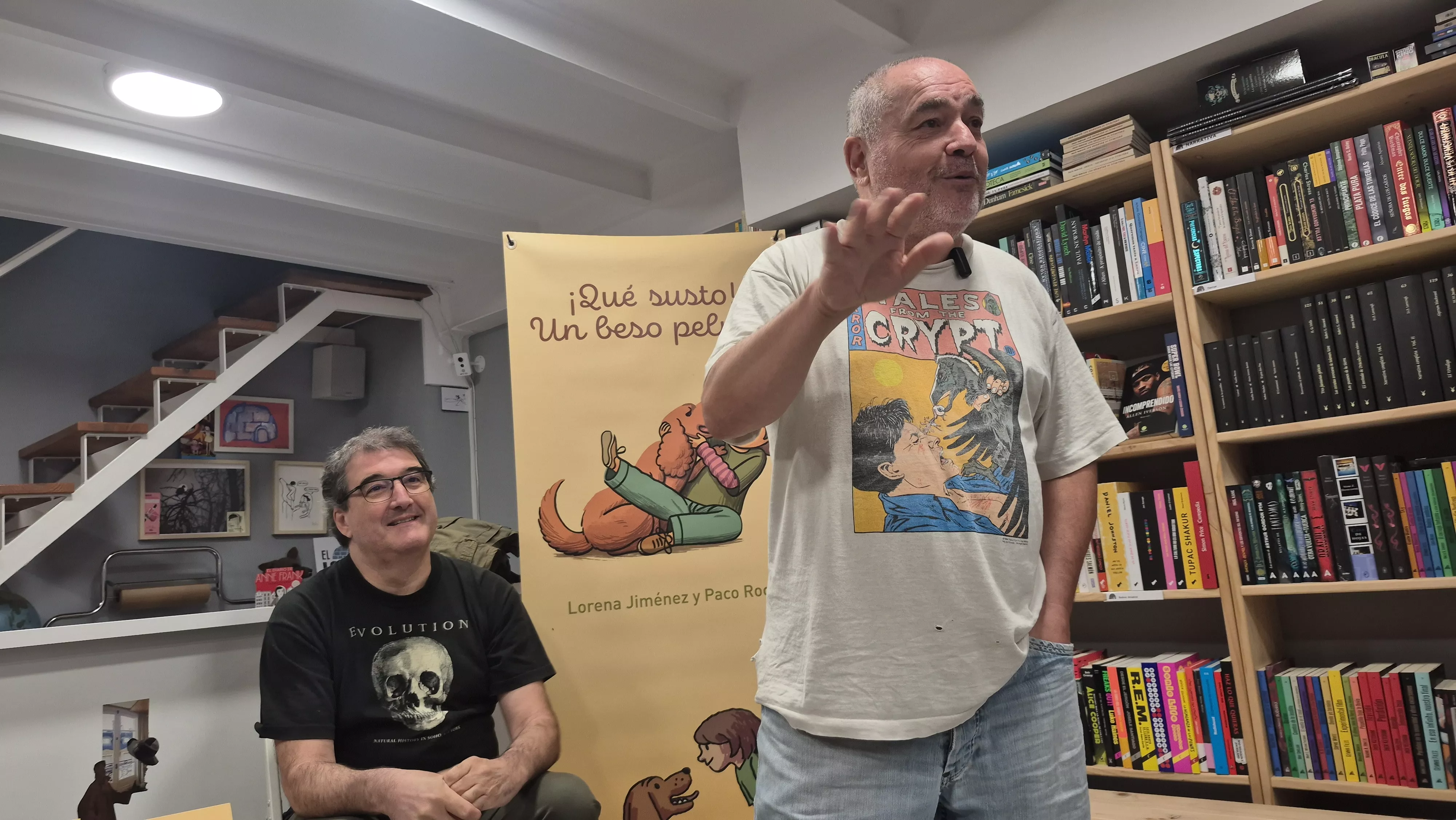 Presentación de "¡Qué susto! Un beso peludo" de Lorena Jiménez y Paco Roca. Foto Myriam Martínez