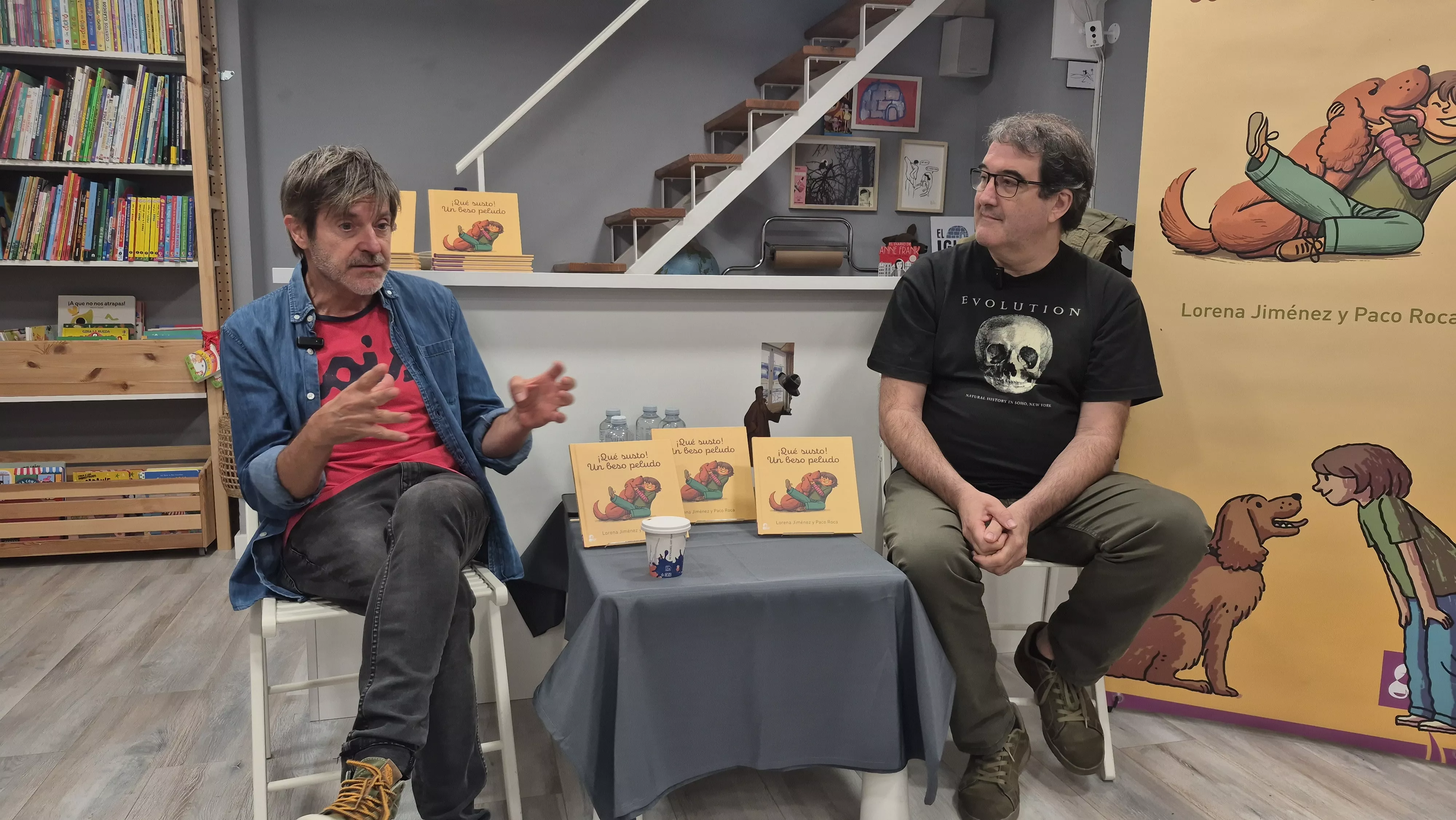 Presentación de "¡Qué susto! Un beso peludo" de Lorena Jiménez y Paco Roca. Foto Myriam Martínez
