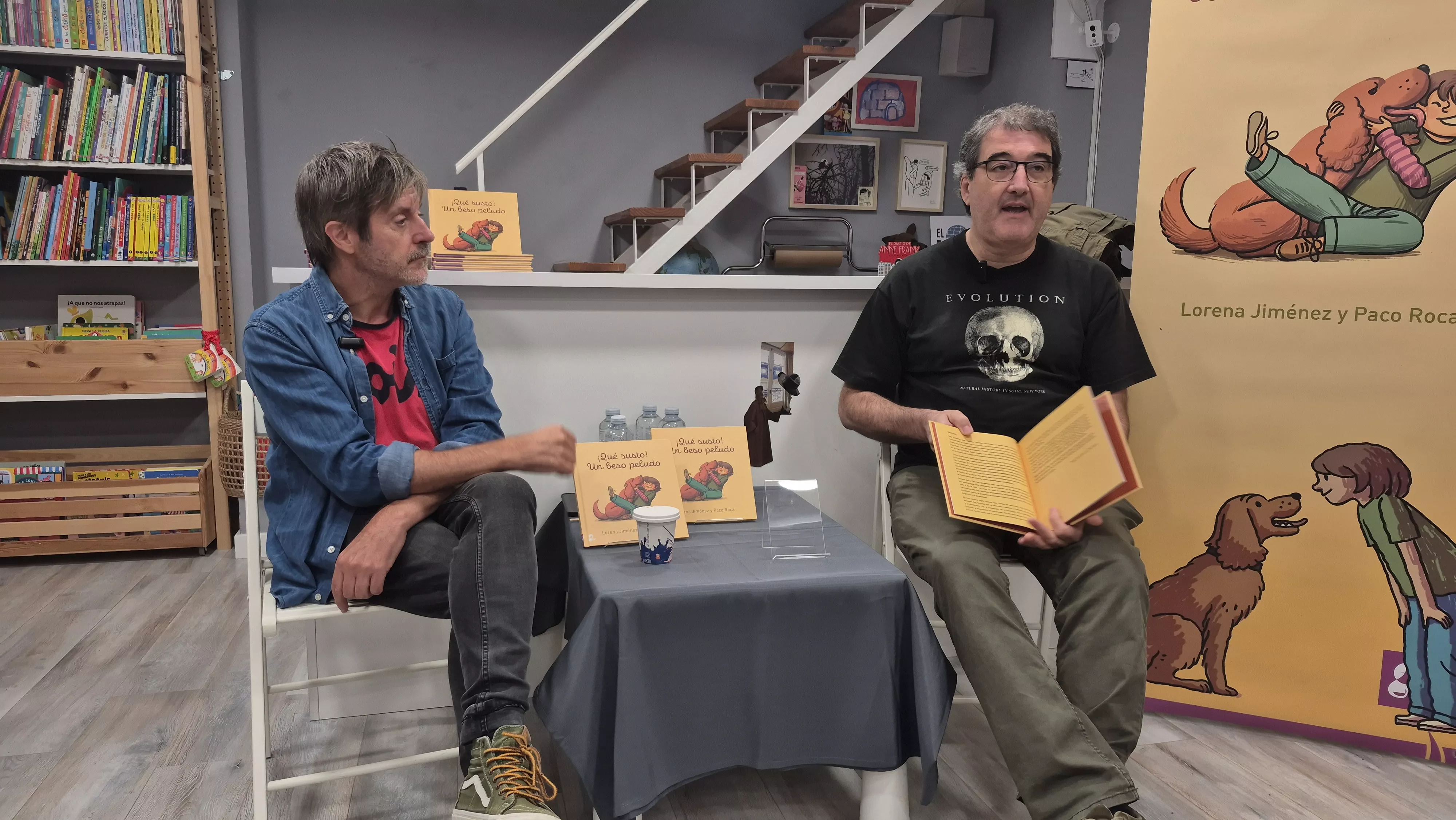 Presentación de "¡Qué susto! Un beso peludo" de Lorena Jiménez y Paco Roca. Foto Myriam Martínez
