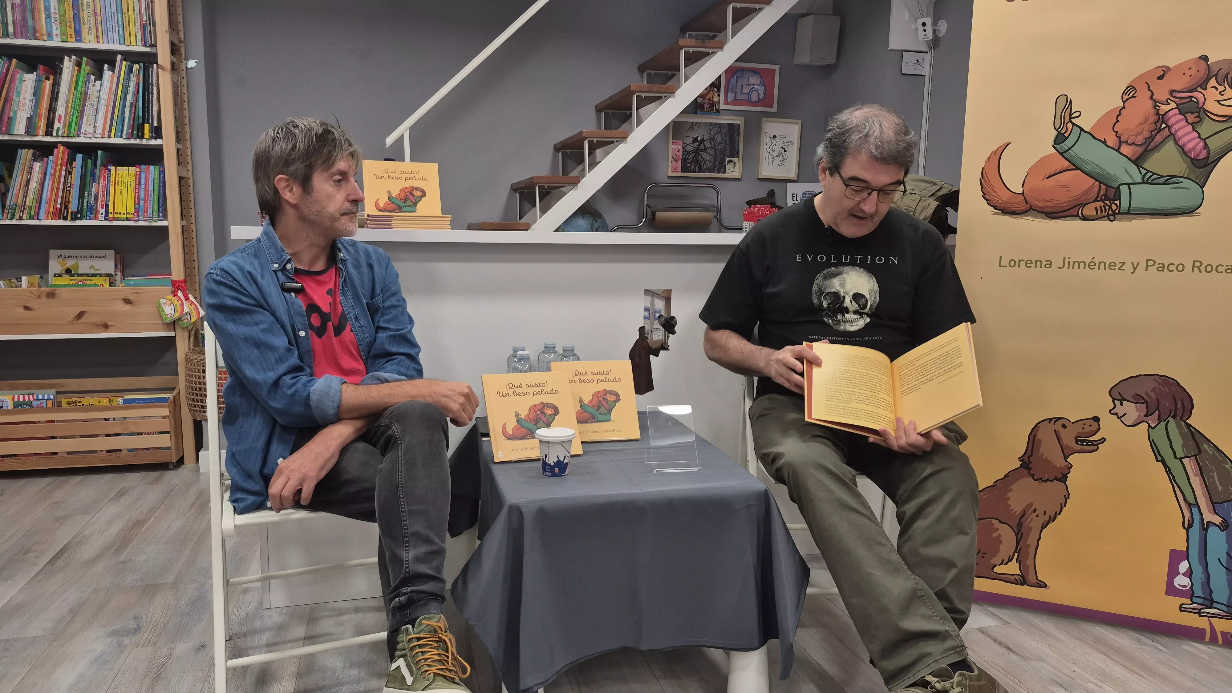 Presentación de "¡Qué susto! Un beso peludo" de Lorena Jiménez y Paco Roca. Foto Myriam Martínez
