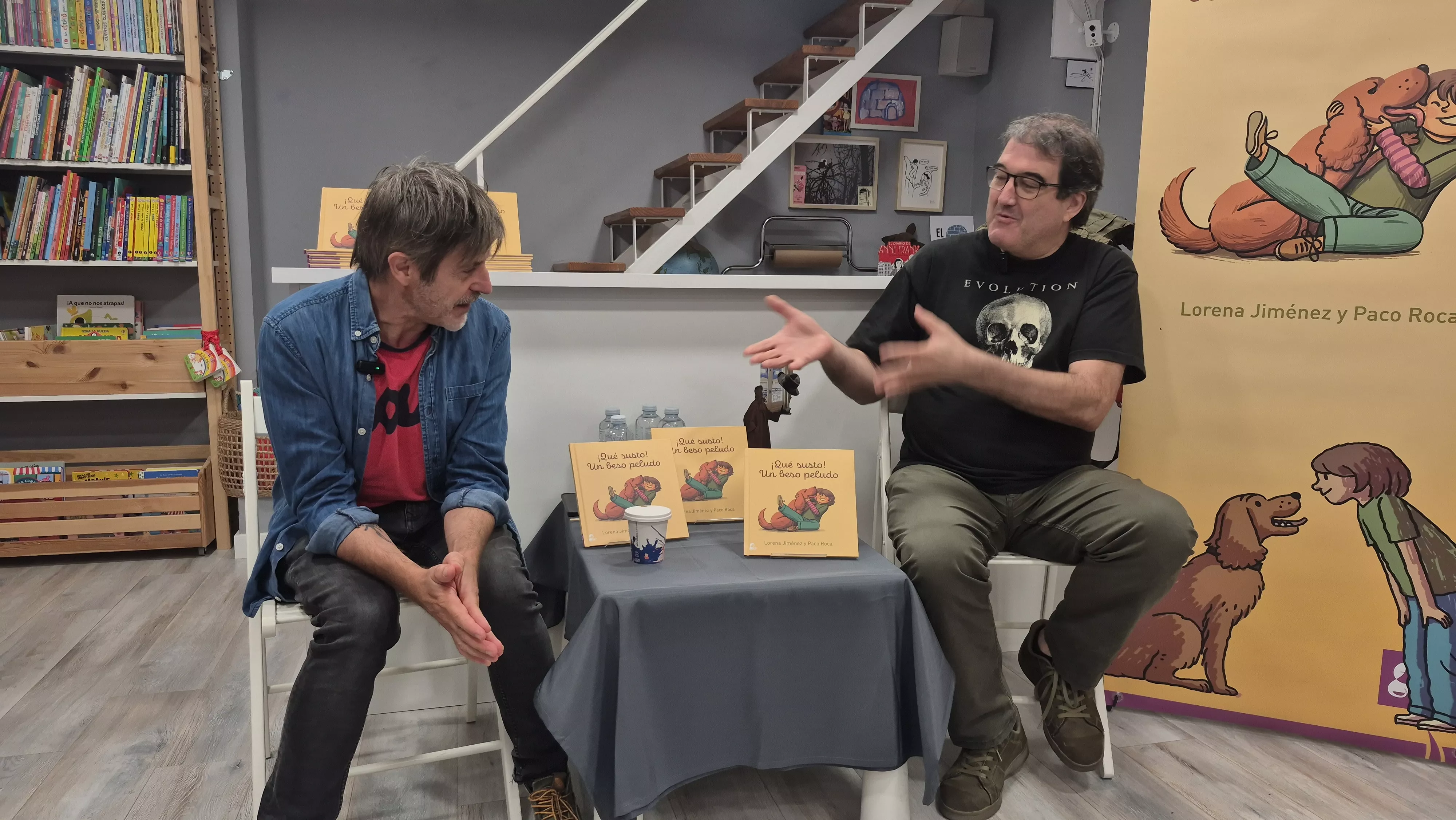 Presentación de "¡Qué susto! Un beso peludo" de Lorena Jiménez y Paco Roca. Foto Myriam Martínez