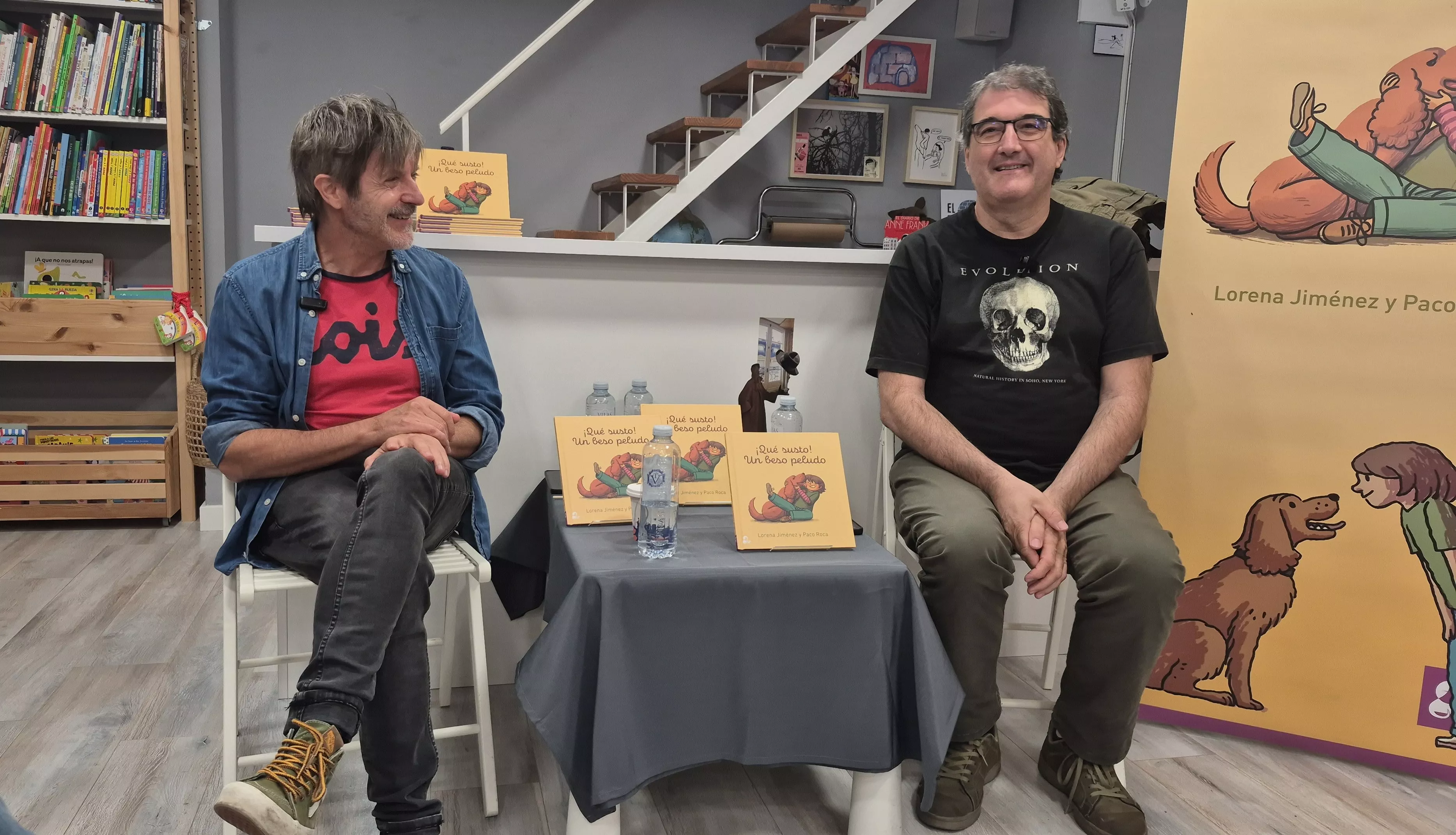 Presentación de "¡Qué susto! Un beso peludo" de Lorena Jiménez y Paco Roca. Foto Myriam Martínez
