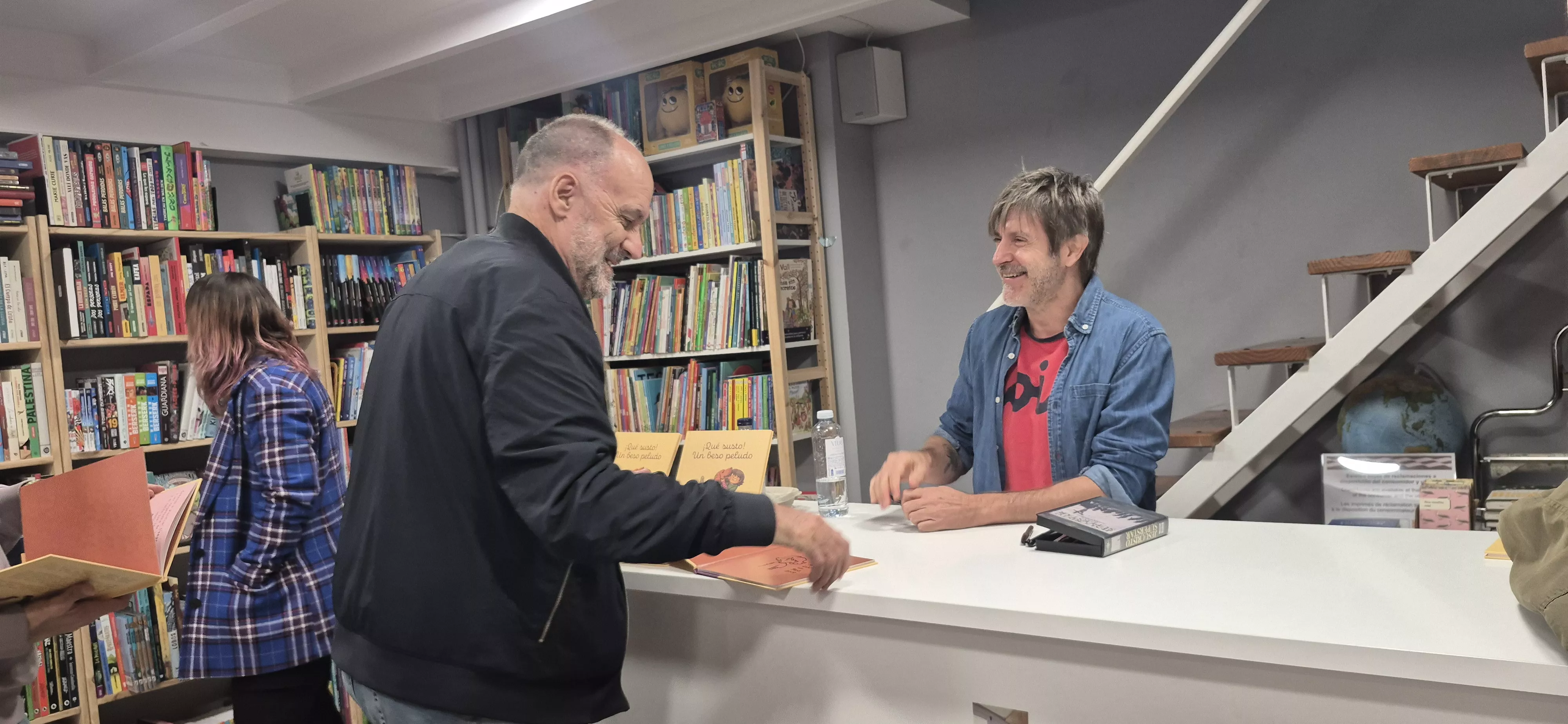 Presentación de "¡Qué susto! Un beso peludo" de Lorena Jiménez y Paco Roca. Foto Myriam Martínez