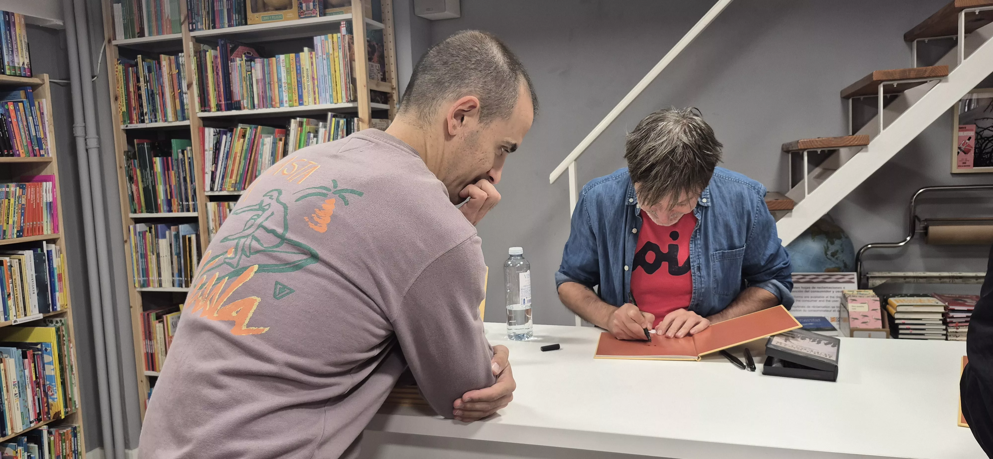 Presentación de "¡Qué susto! Un beso peludo" de Lorena Jiménez y Paco Roca. Foto Myriam Martínez