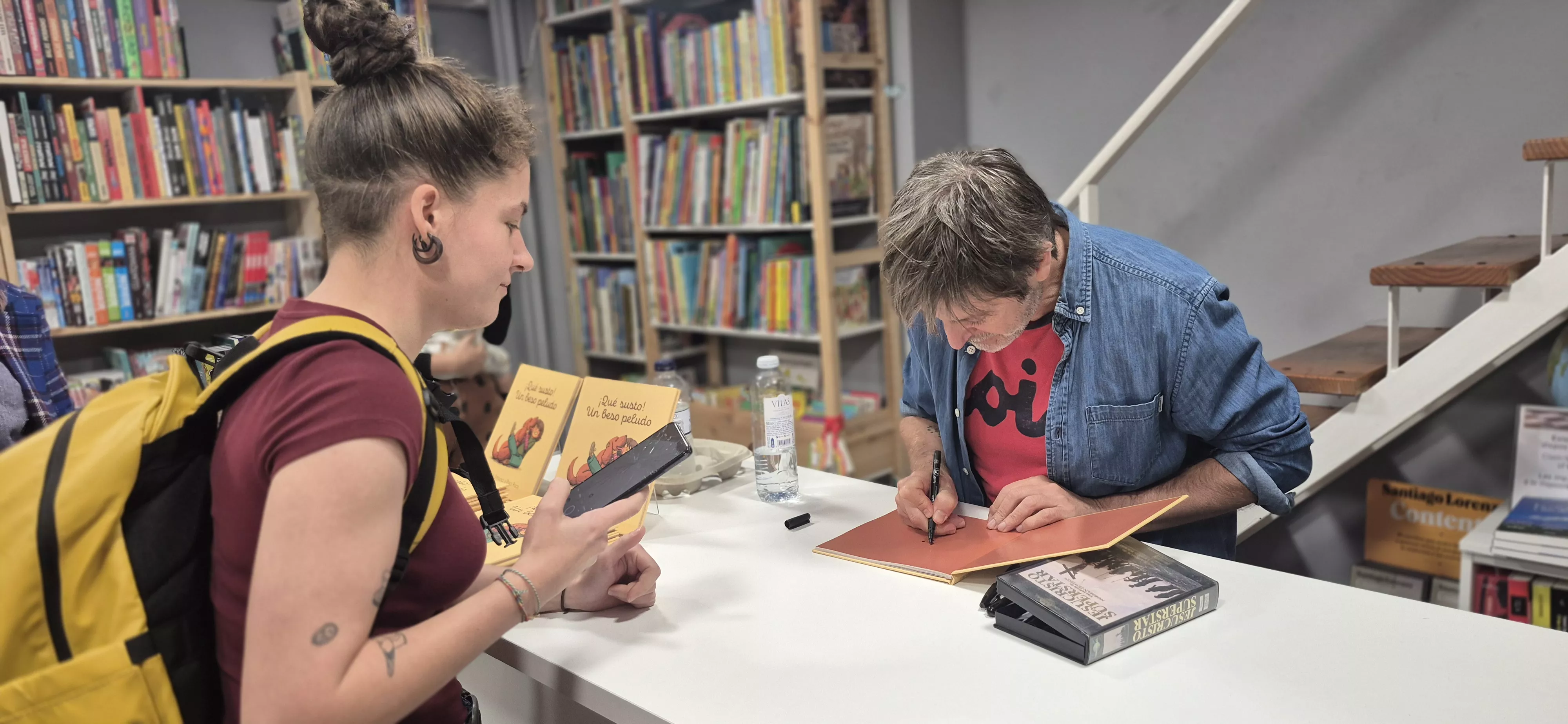 Presentación de "¡Qué susto! Un beso peludo" de Lorena Jiménez y Paco Roca. Foto Myriam Martínez