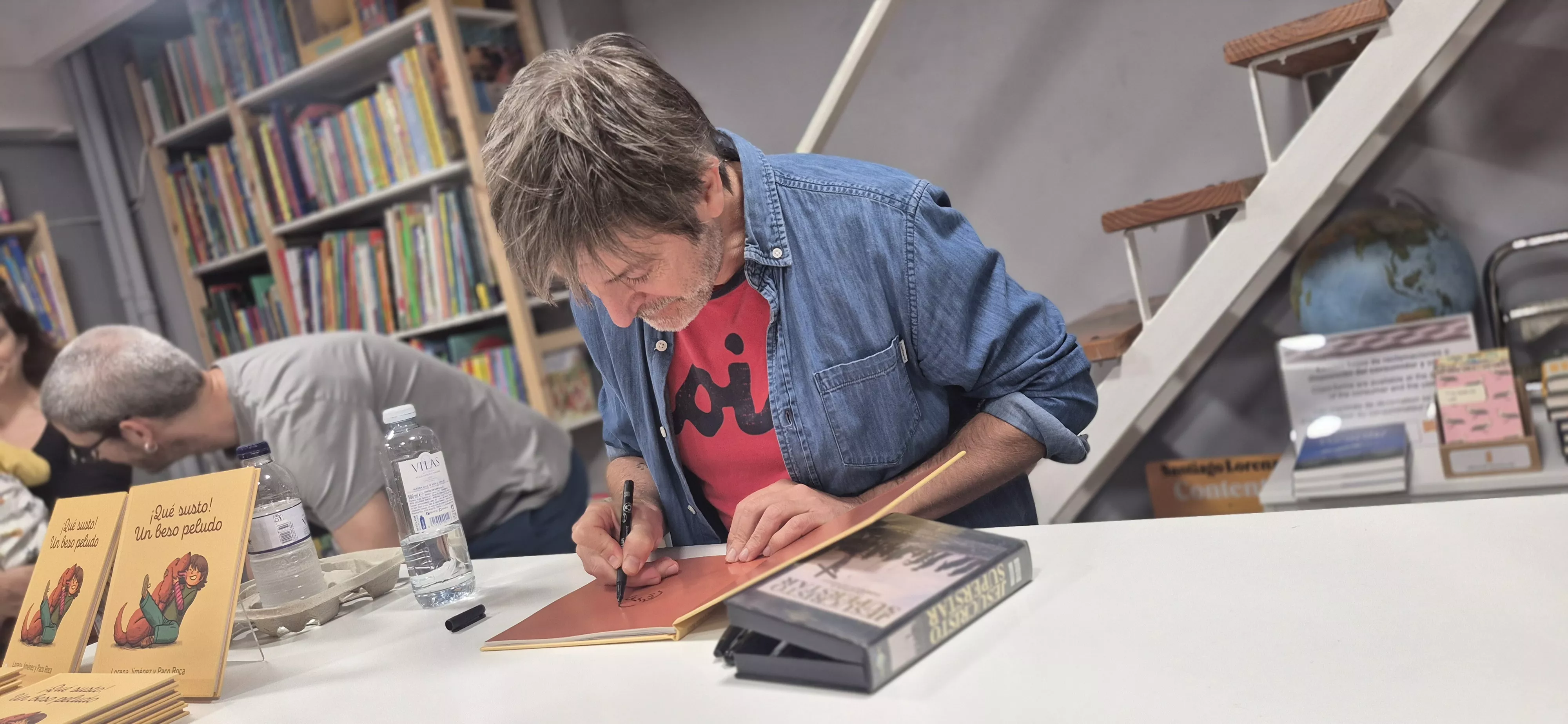Presentación de "¡Qué susto! Un beso peludo" de Lorena Jiménez y Paco Roca. Foto Myriam Martínez