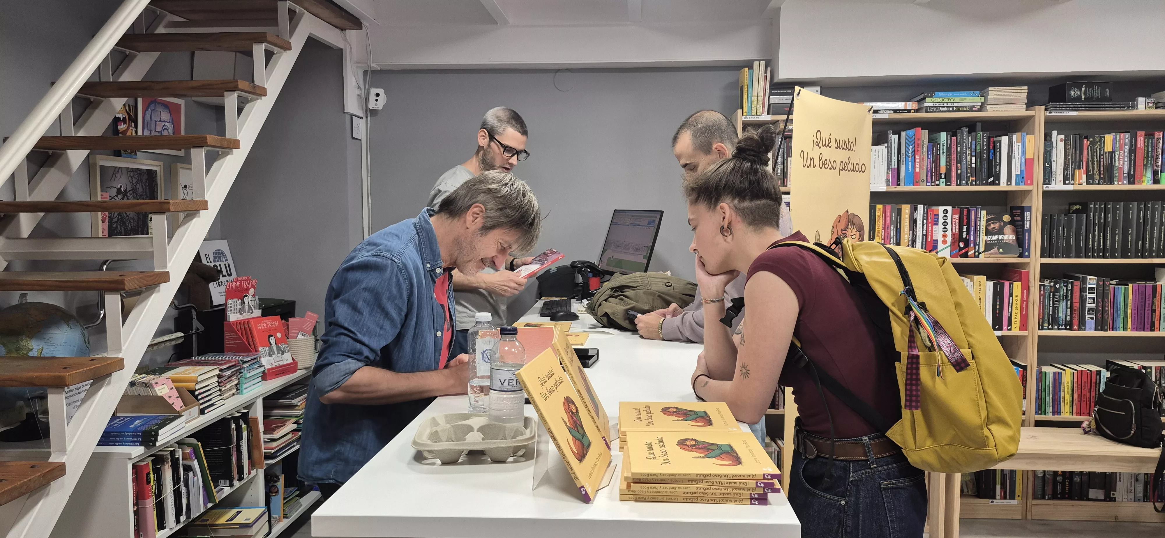 Presentación de "¡Qué susto! Un beso peludo" de Lorena Jiménez y Paco Roca. Foto Myriam Martínez