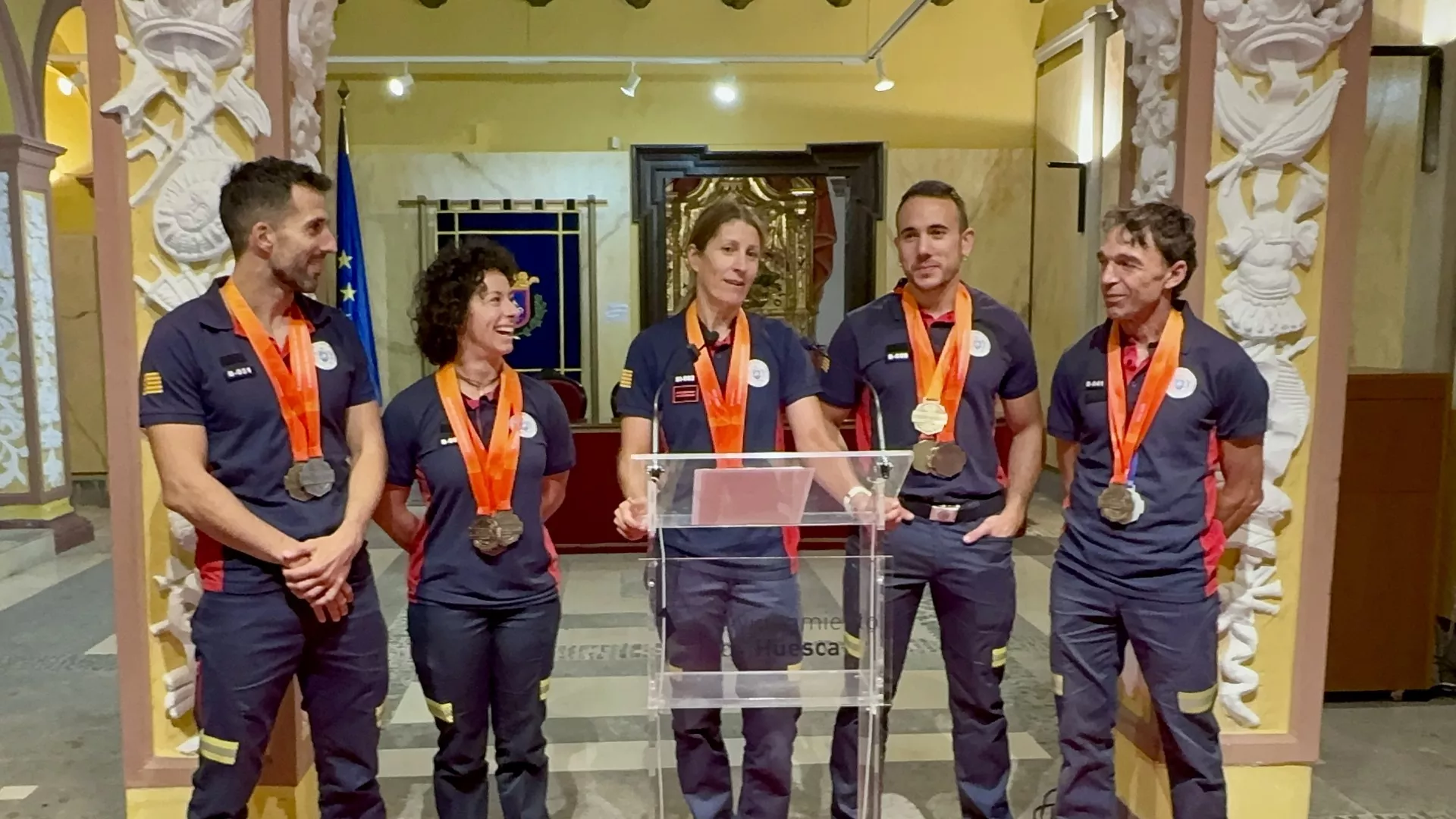 Recepción bomberos