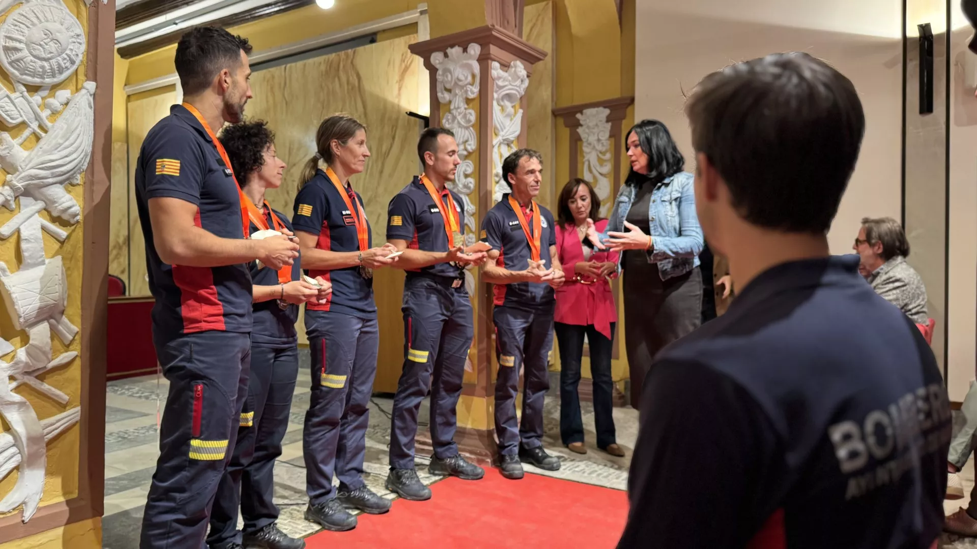 Recepción bomberos