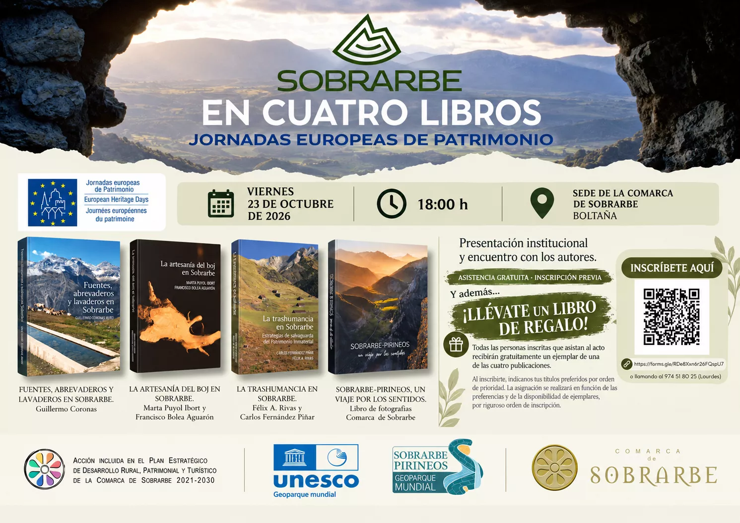 Boltaña acoge la presentación de cuatro libros sobre el patrimonio de Sobrarbe
