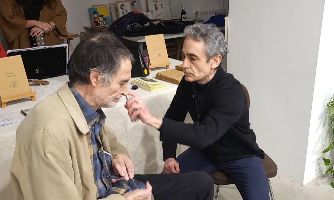 presentación literaria de Nicolás Sánchez, eme eme y David Liquen. Foto Myriam Martínez