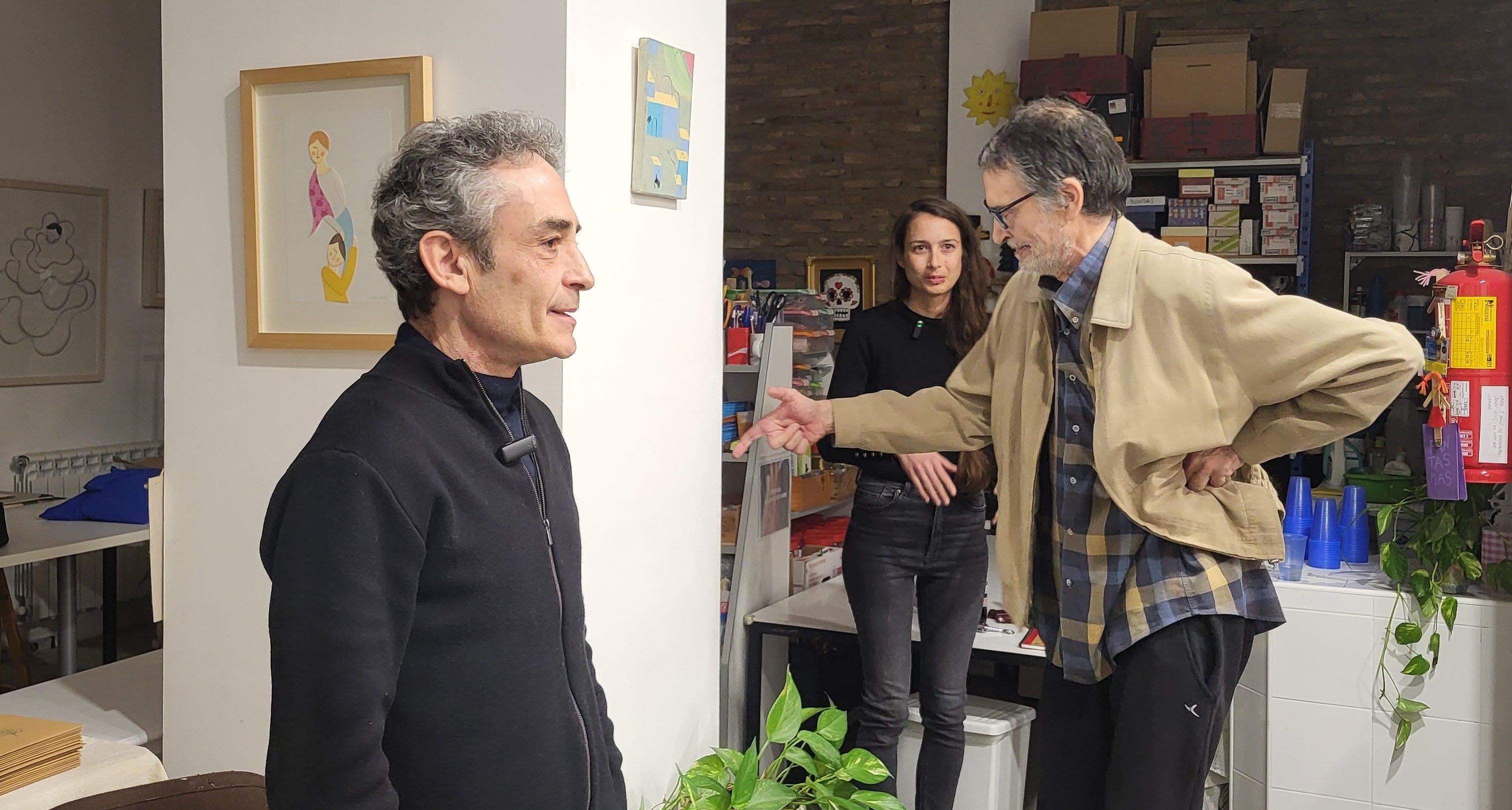 presentación literaria de Nicolás Sánchez, eme eme y David Liquen. Foto Myriam Martínez