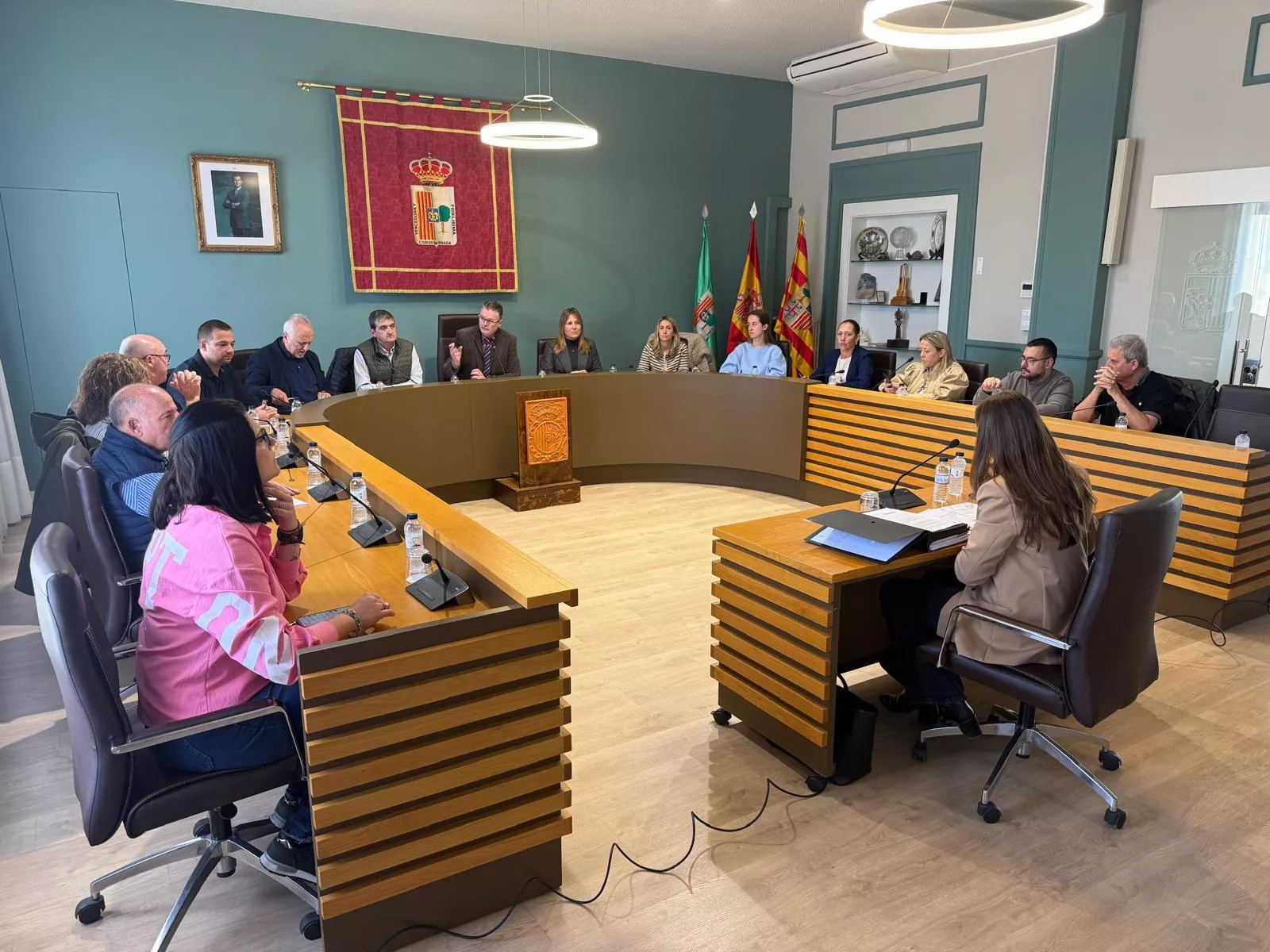 Pleno extraordinario del Ayuntamiento de Fraga.