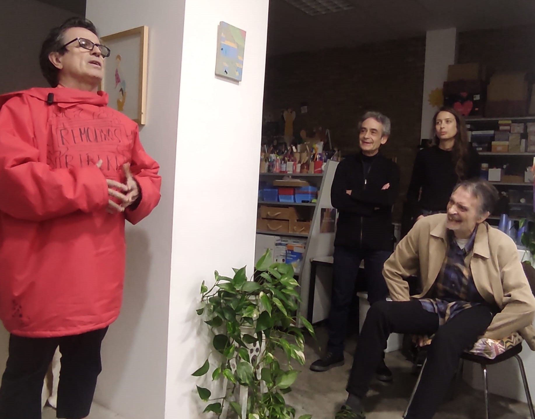 presentación literaria de Nicolás Sánchez, eme eme y David Liquen. Foto Ana Mora