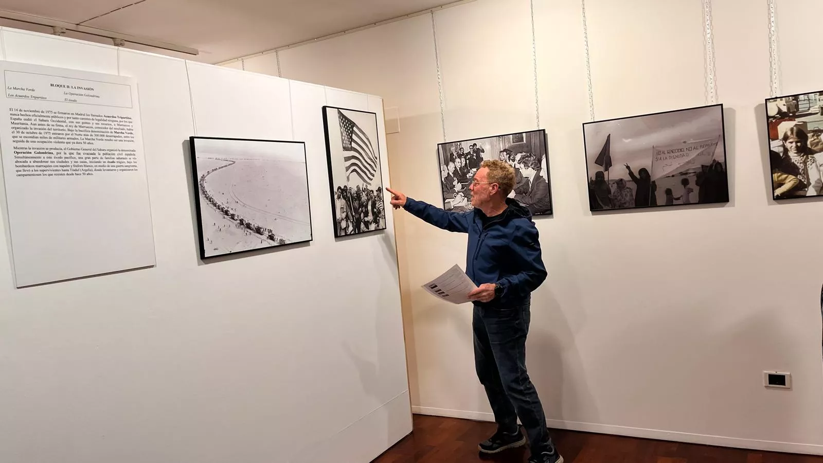 Exposición 'Memoria gráfica del pueblo saharaui. 50 años de resistencia'. Foto Mercedes Manterola